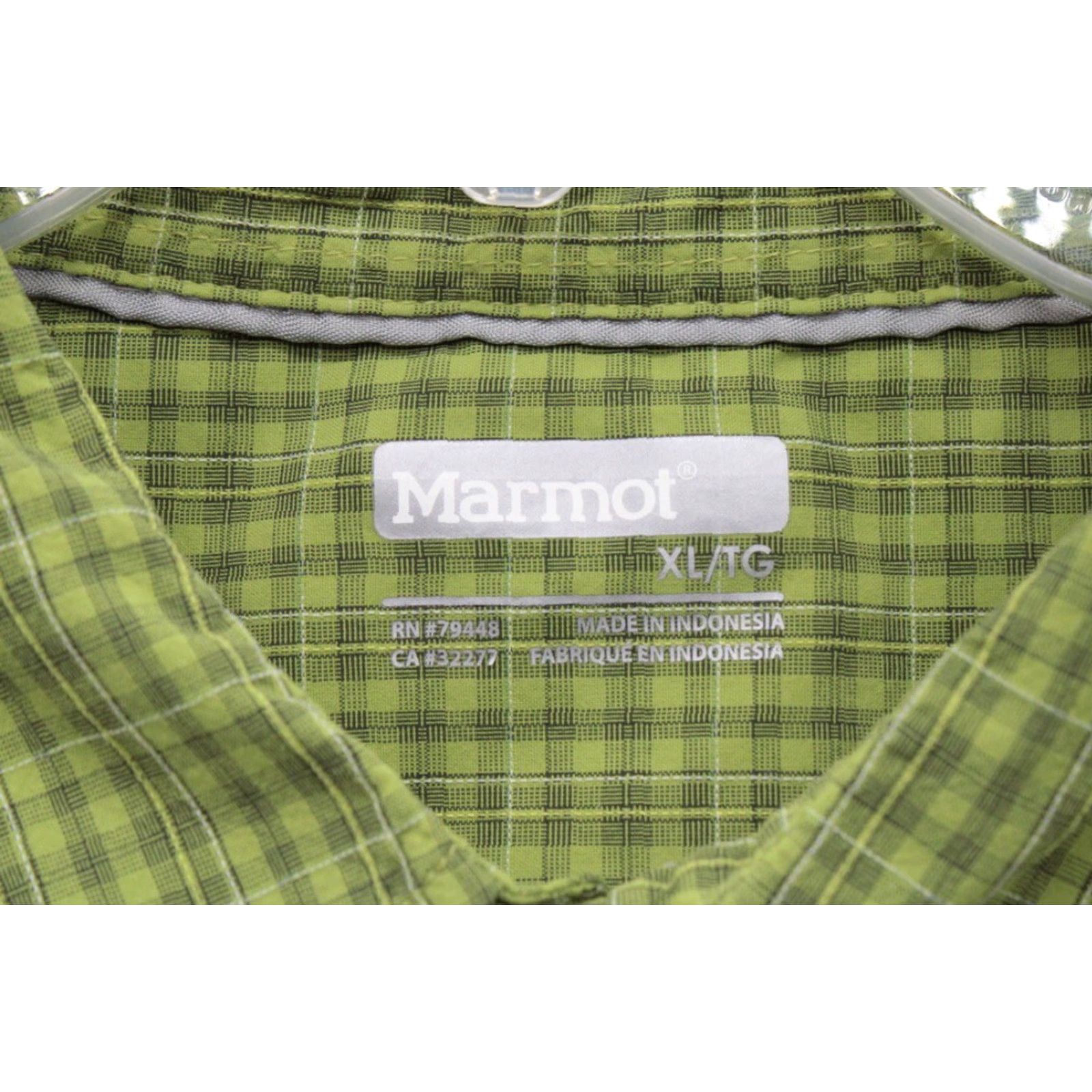 Marmot Marmot for Life Shirt Men's XL Green Nylon Checks Zip Pocket Fishing Outdoors Size US XL / EU 56 / 4 - 4 Thumbnail