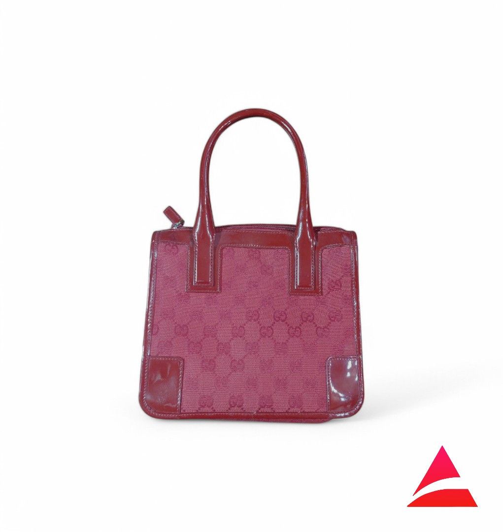 Gucci Gucci - Mini Tote Handbag Leather Small Pouch Red Size ONE SIZE - 1 Thumbnail