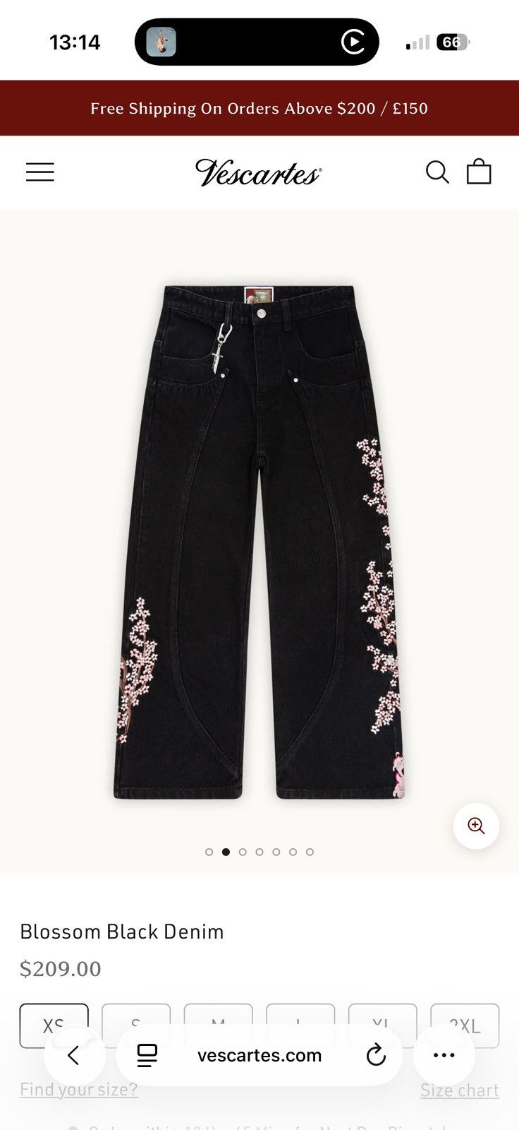 Other Blossom Black Denim Size US 34 / EU 50 - 2 Thumbnail