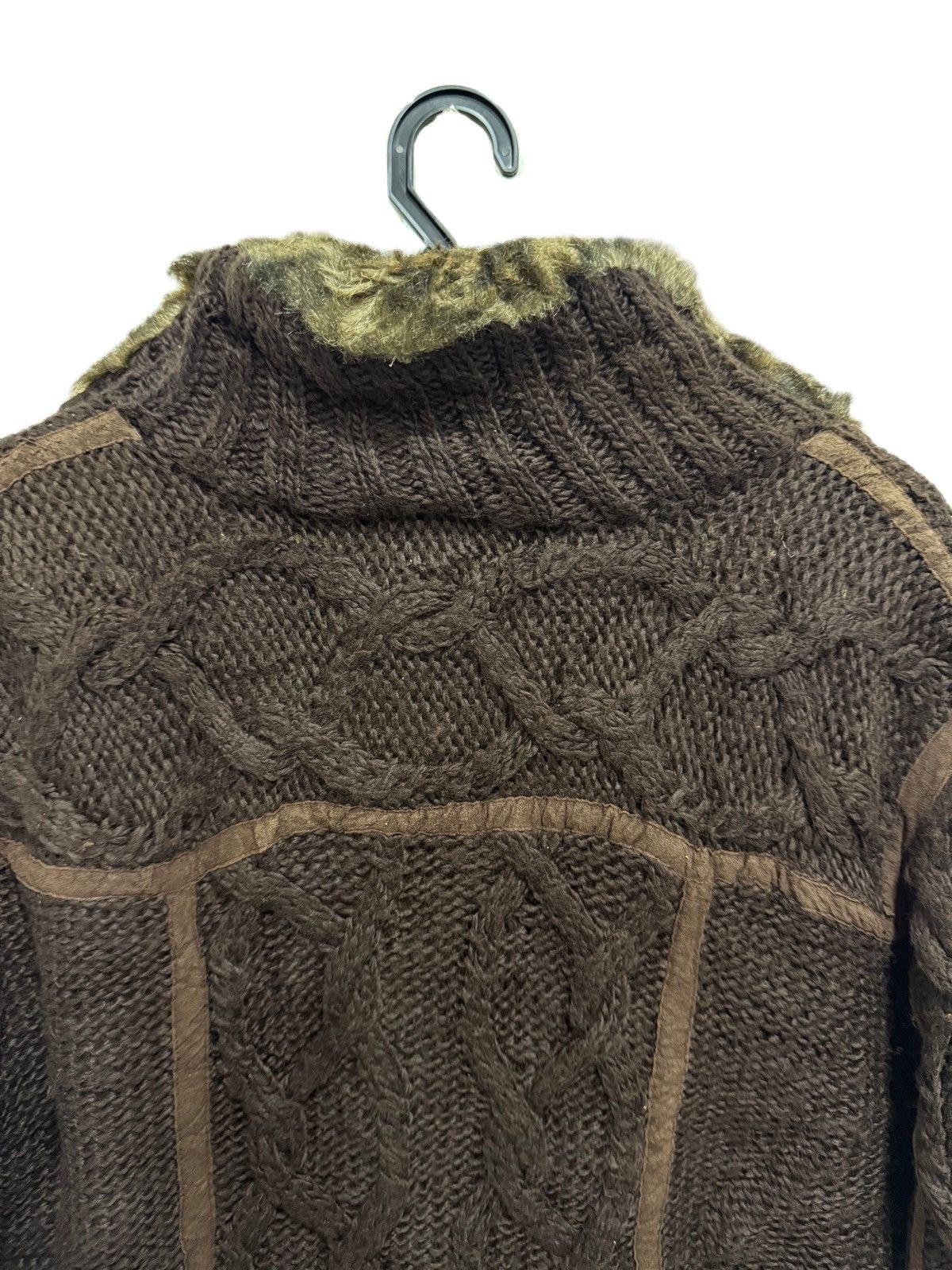 Nicole Club CABLE KNIT WITH FUR INNER NICOLE CLUB KAPITAL STYLE Size US M / EU 48-50 / 2 - 7 Thumbnail