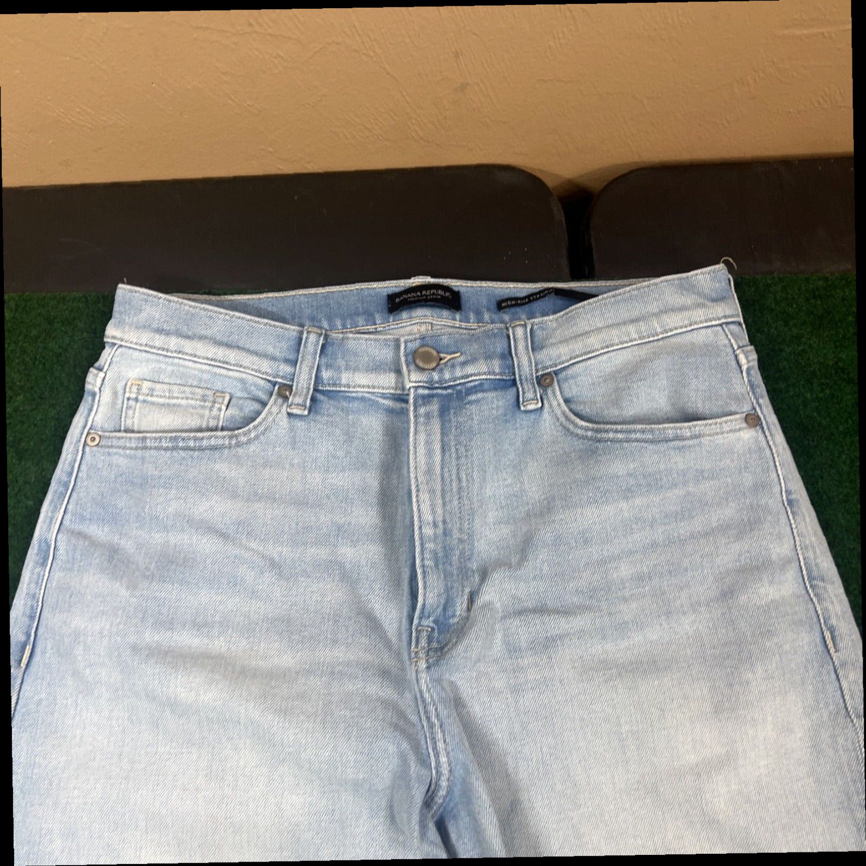 Banana Republic Banana Republic Jeans Womens Size 31 Curvy High Rise Dark Wash Blue Denim Size 31" - 2 Thumbnail