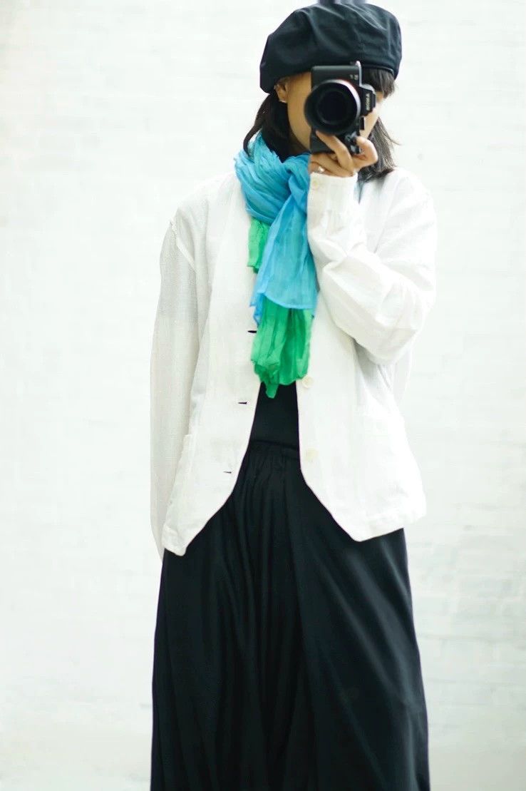 Issey Miyake Issey Miyake size:2 White linen coat Size M / US 6-8 / IT 42-44 - 6 Thumbnail