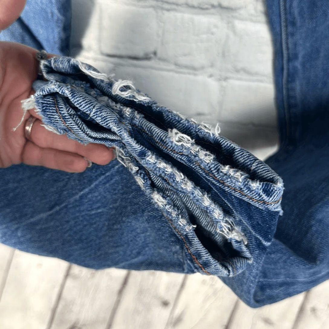 Abercrombie & Fitch VINTAGE Abercrombie & Fitch Jeans Men's 28x30 28W 30L 90s Stretch Slim Tapered Blue 90s Mens Jeans Slim Fit Regular Size 28 Mens Size US 28 / EU 44 - 3 Thumbnail