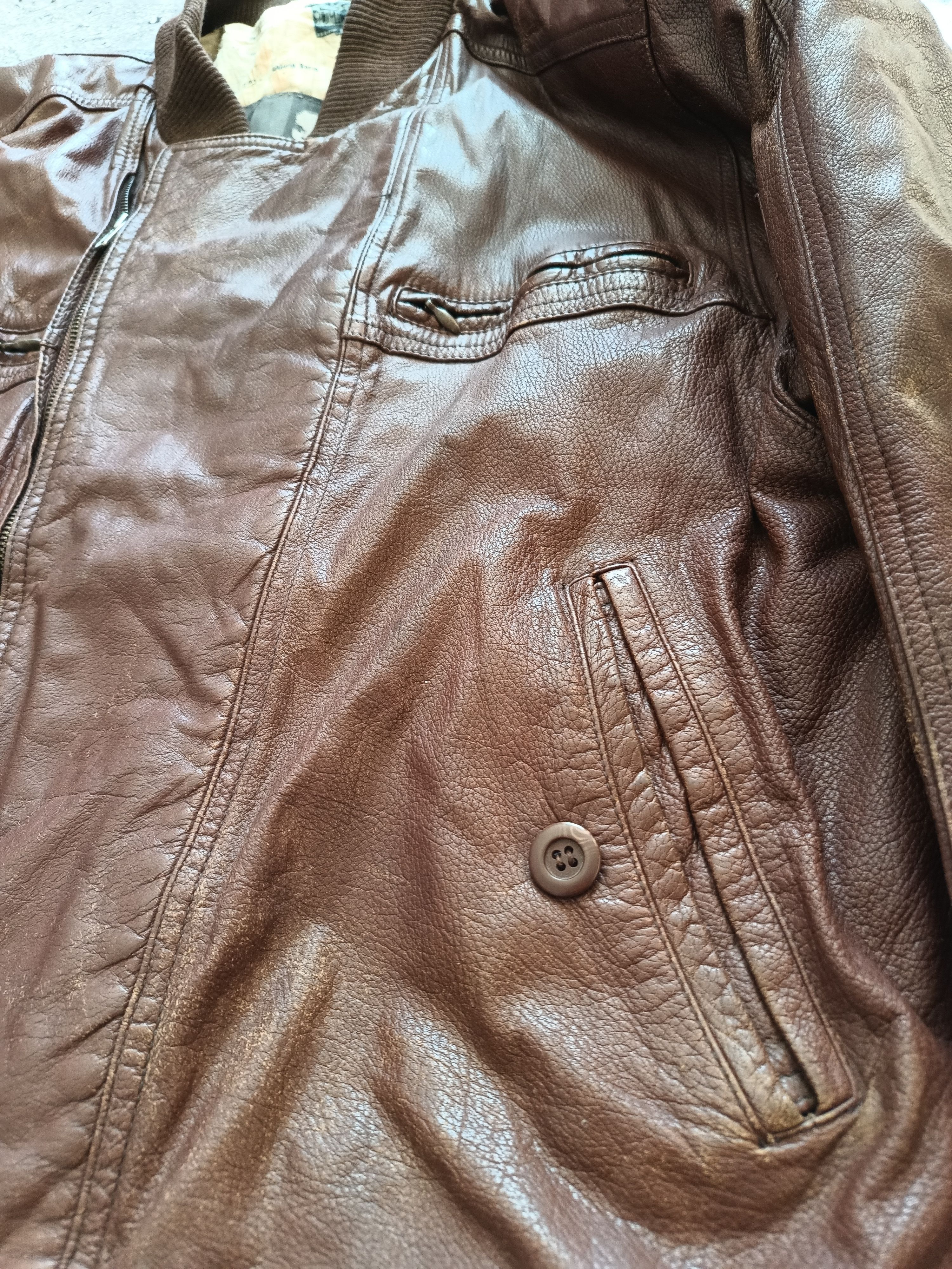 Vintage Vintage 90s Leather Motorcycle Jacket Premium Leather Size US M / EU 48-50 / 2 - 6 Thumbnail