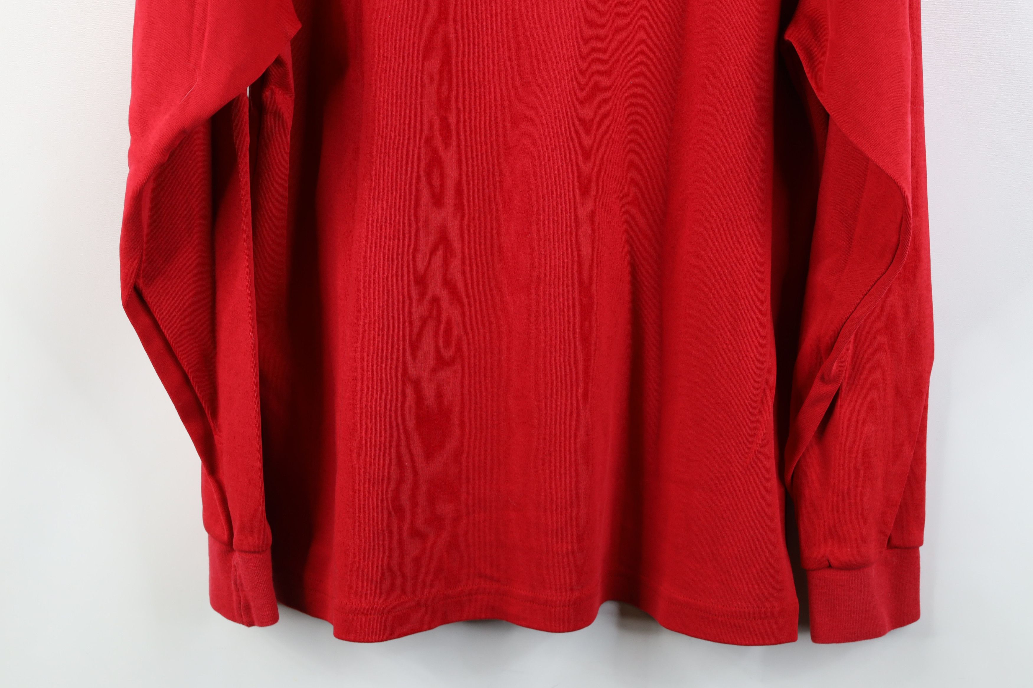 Harley Davidson Vintage 90s Harley Davidson Spell Turtleneck T-Shirt Red USA Size US S / EU 44-46 / 1 - 15 Thumbnail