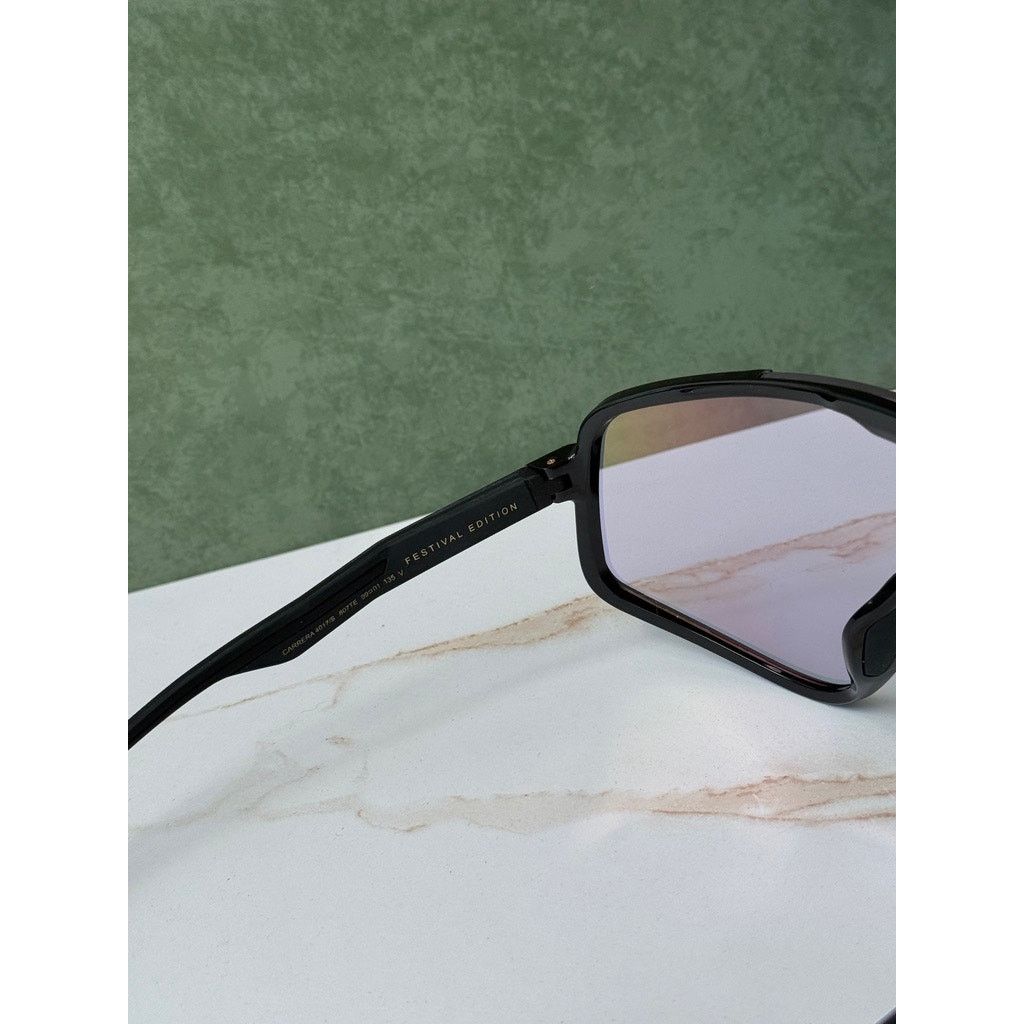Carrera NEW Carrera 4017/S Mask Shield Sunglasses Black Mirror Lens Size ONE SIZE - 7 Thumbnail