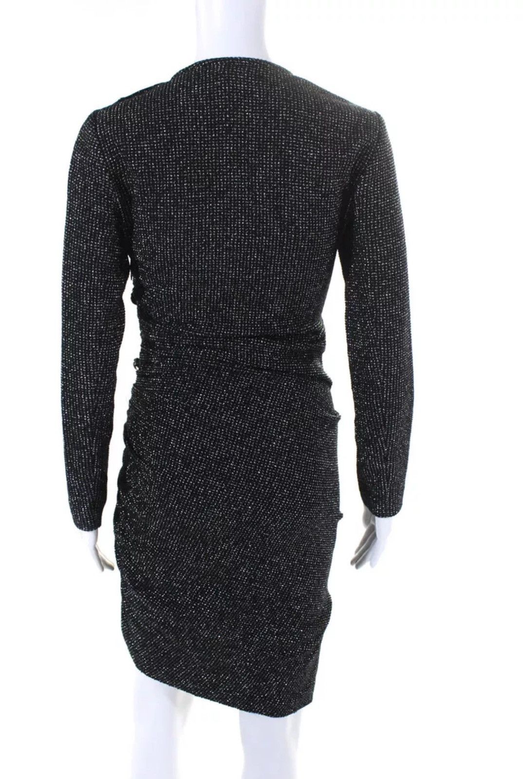 Veronica Beard Veronica Beard Black Sparkly Ruched Metallic Bodycon Dress Size XS / US 0-2 / IT 36-38 - 10 Thumbnail