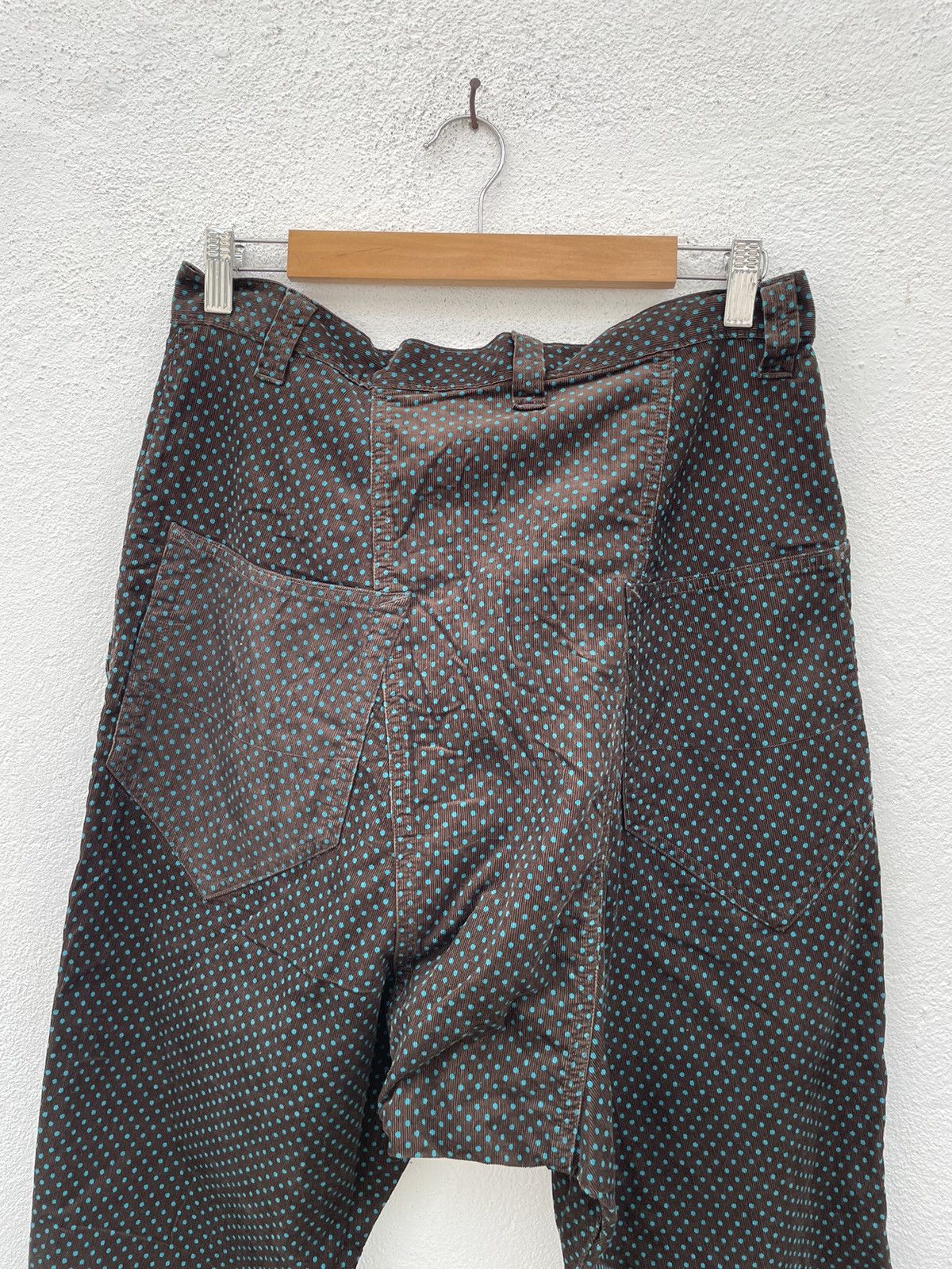 Frapbois Vintage Frapbois Drop Crotch Polka Dot Corduroy Light Pants Size US 31 - 12 Thumbnail