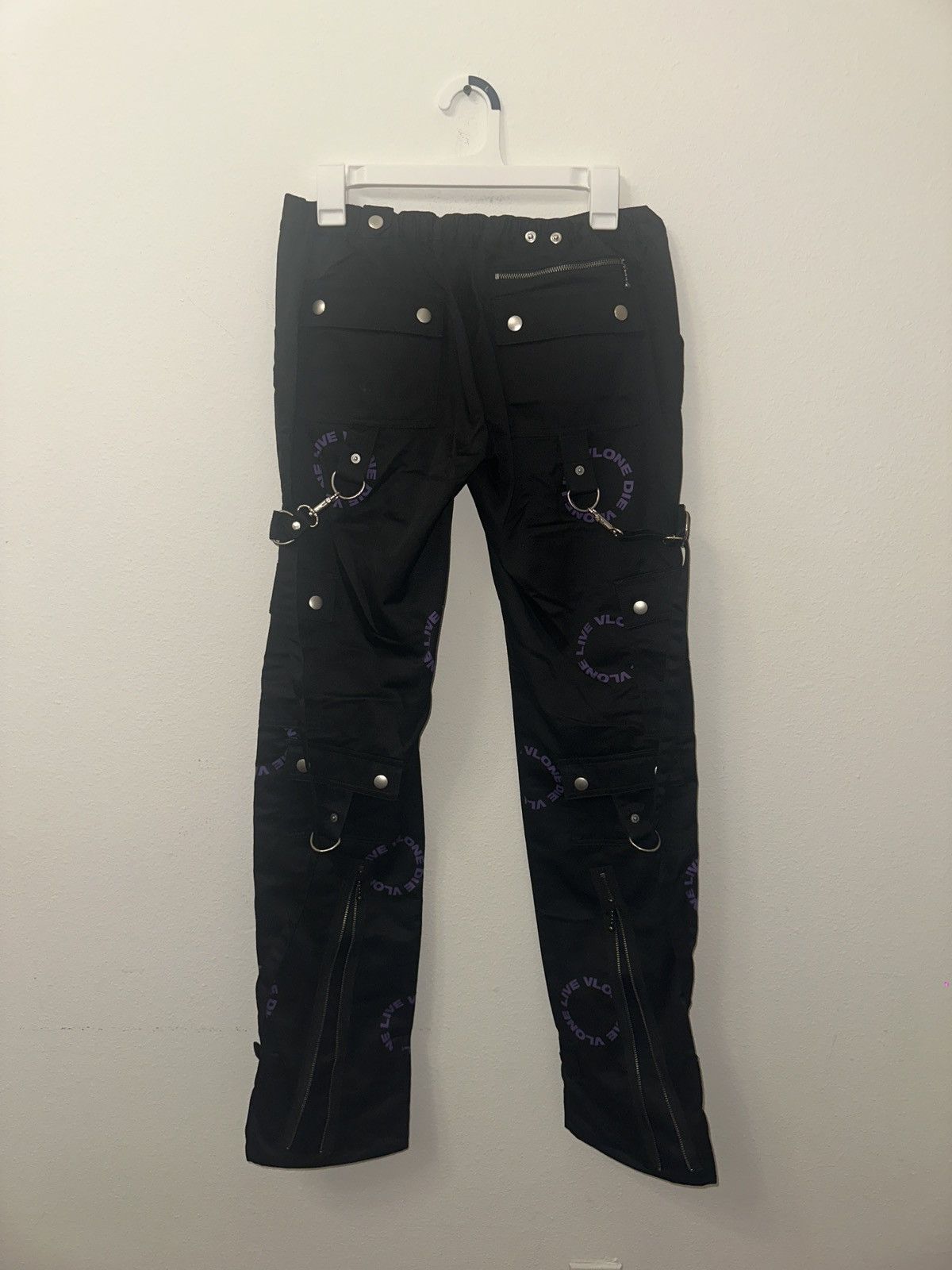 Vlone Brand New Rare Vlone Black Purple Bondage Pants Size 30/M Size US 30 / EU 46 - 2 Thumbnail