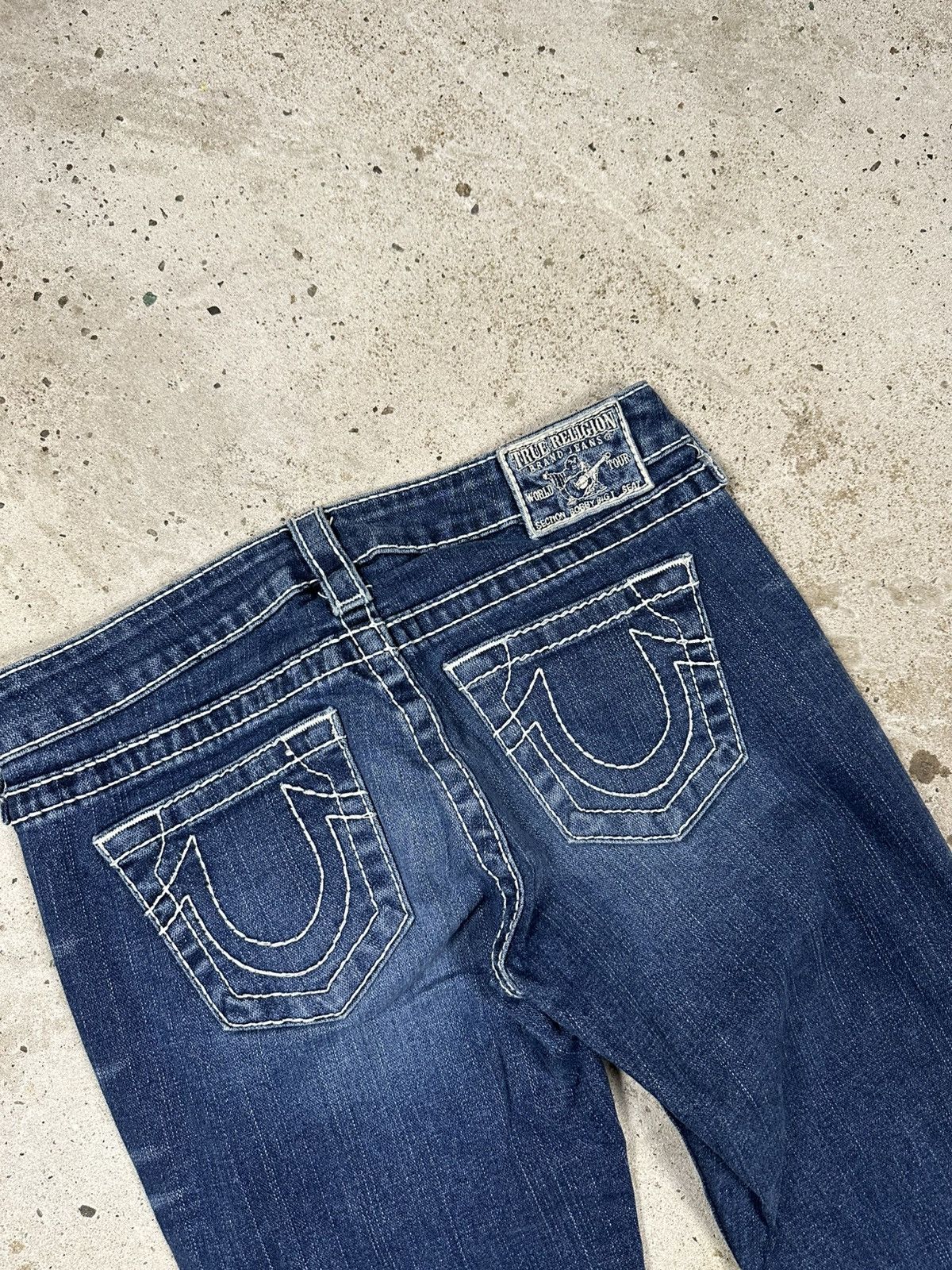 True Religion × Vintage Vintage Y2K True Religion Bobby Big T Flare Denim Pants Jean Size US 27 - 18 Thumbnail