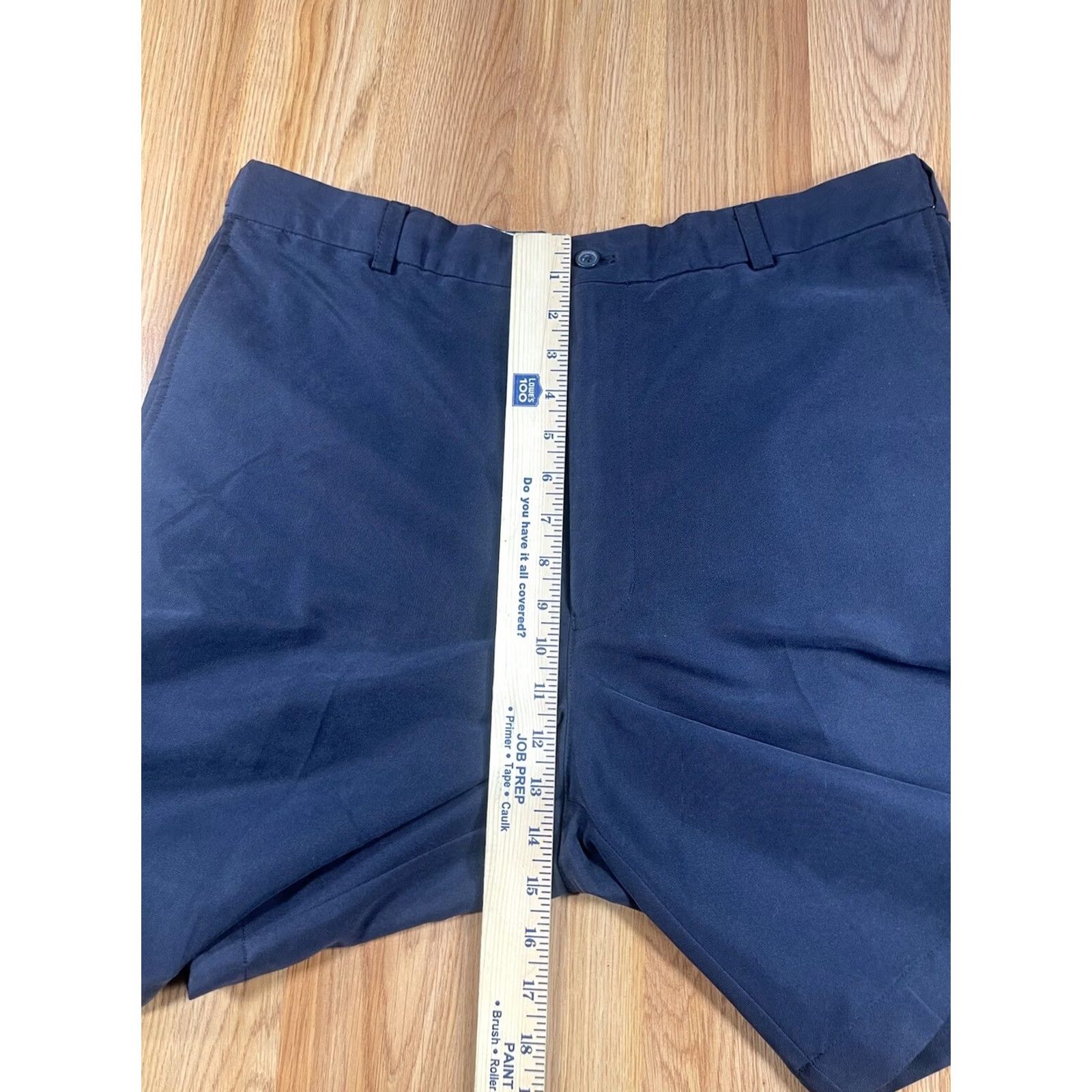 Alfani Alfani Mens Bermuda Flat Front Khaki Chino Slack Shorts Size 36 Navy Blue Shirt Size US 36 / EU 52 - 5 Thumbnail