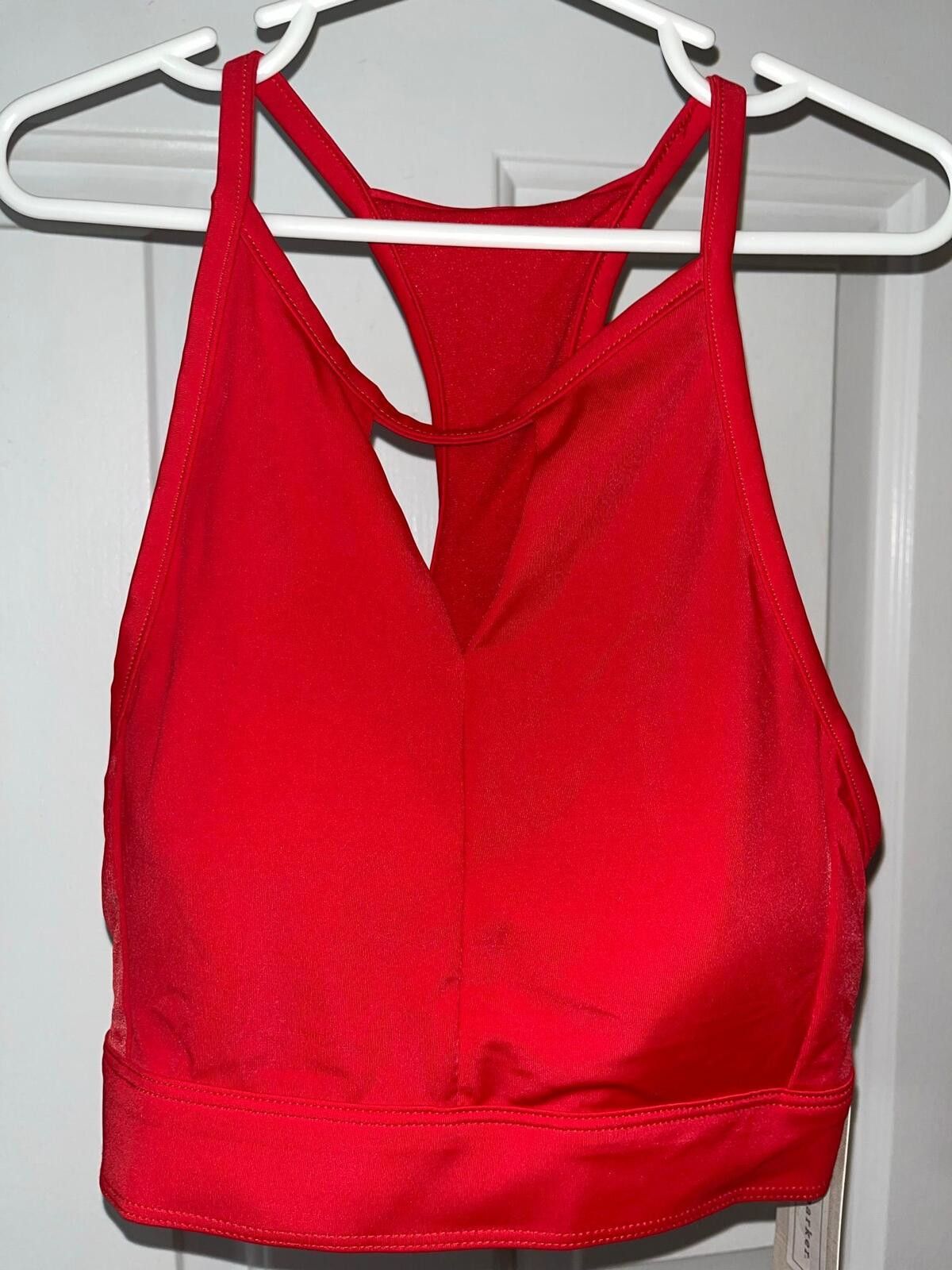 Other Peyton Parker Womens Small Red High Neck Swim Top NWT Size ONE SIZE - 1 Thumbnail