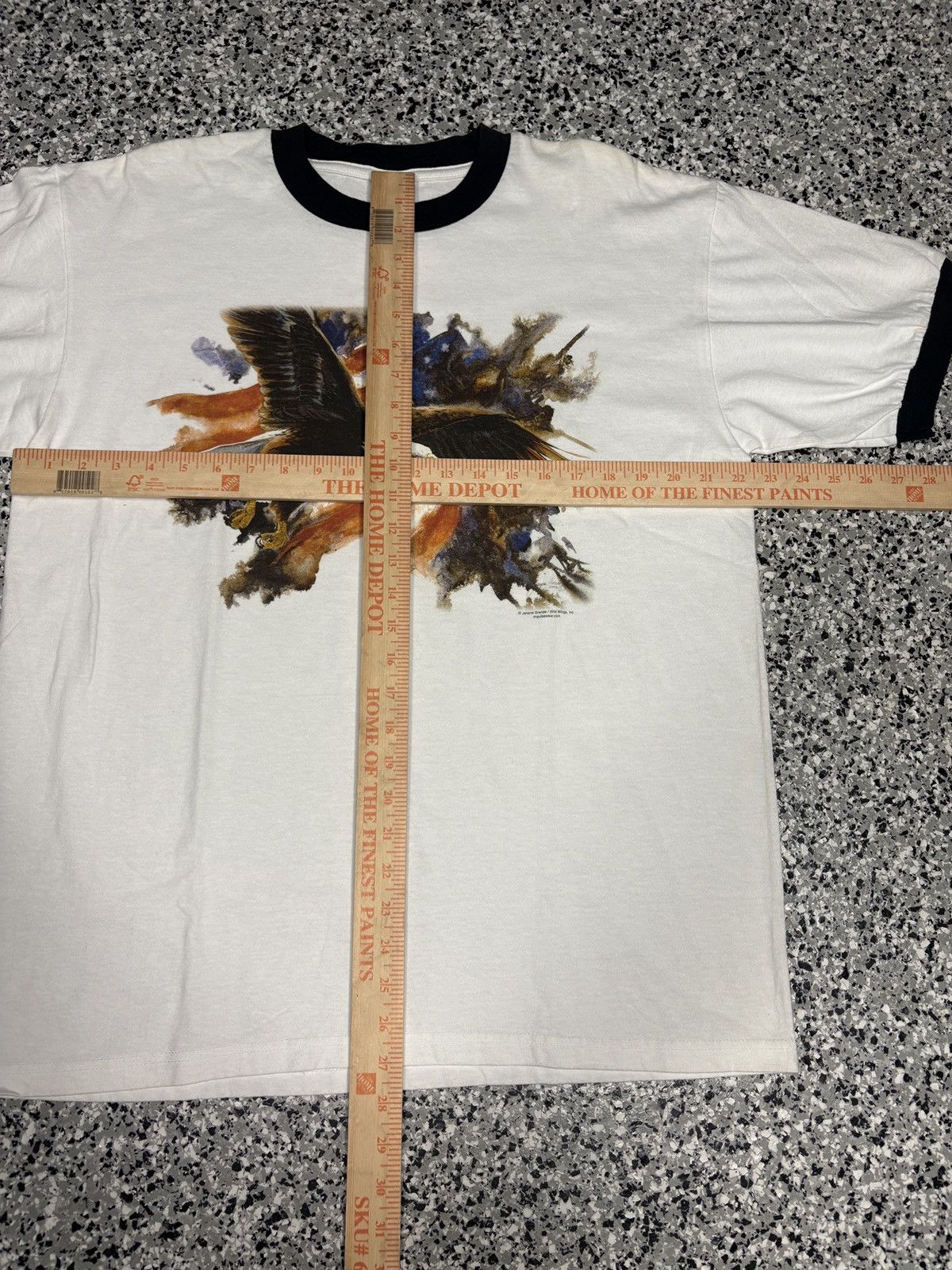 Anvil Vintage 1990s Anvil American Bald Eagle T-Shirt Size L 0787 Size US L / EU 52-54 / 3 - 5 Thumbnail