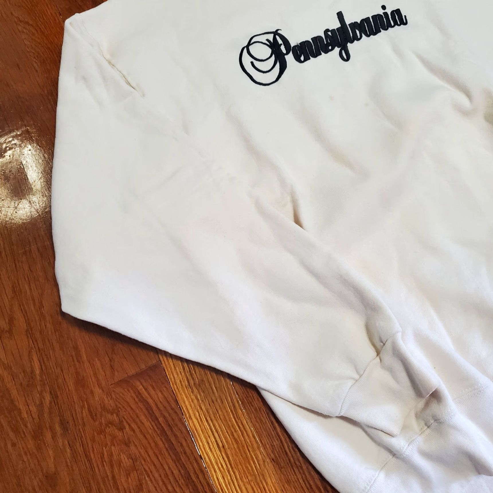 Vintage VINTAGE Pennsylvania Sweatshirt Male XL 80s MunsingWear USA Logo Graphic Print Crew Neck Beige Fleece Pullover Sweatshirt Size US XL / EU 56 / 4 - 2 Thumbnail