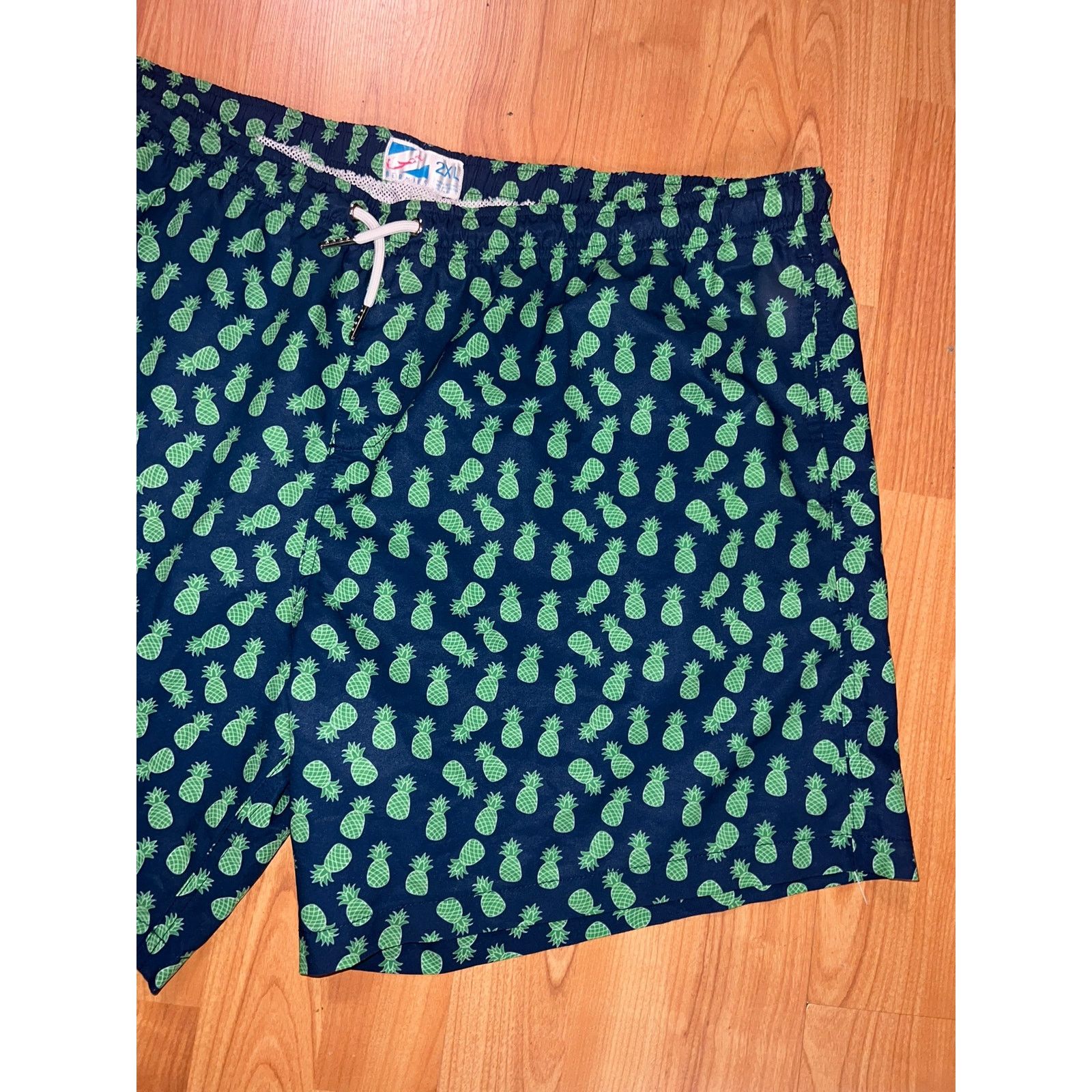Vintage Bermies Pineapple Swim Shorts Trunks Pineapples Fruit 3.0 2X Size US 38 / EU 54 - 3 Thumbnail