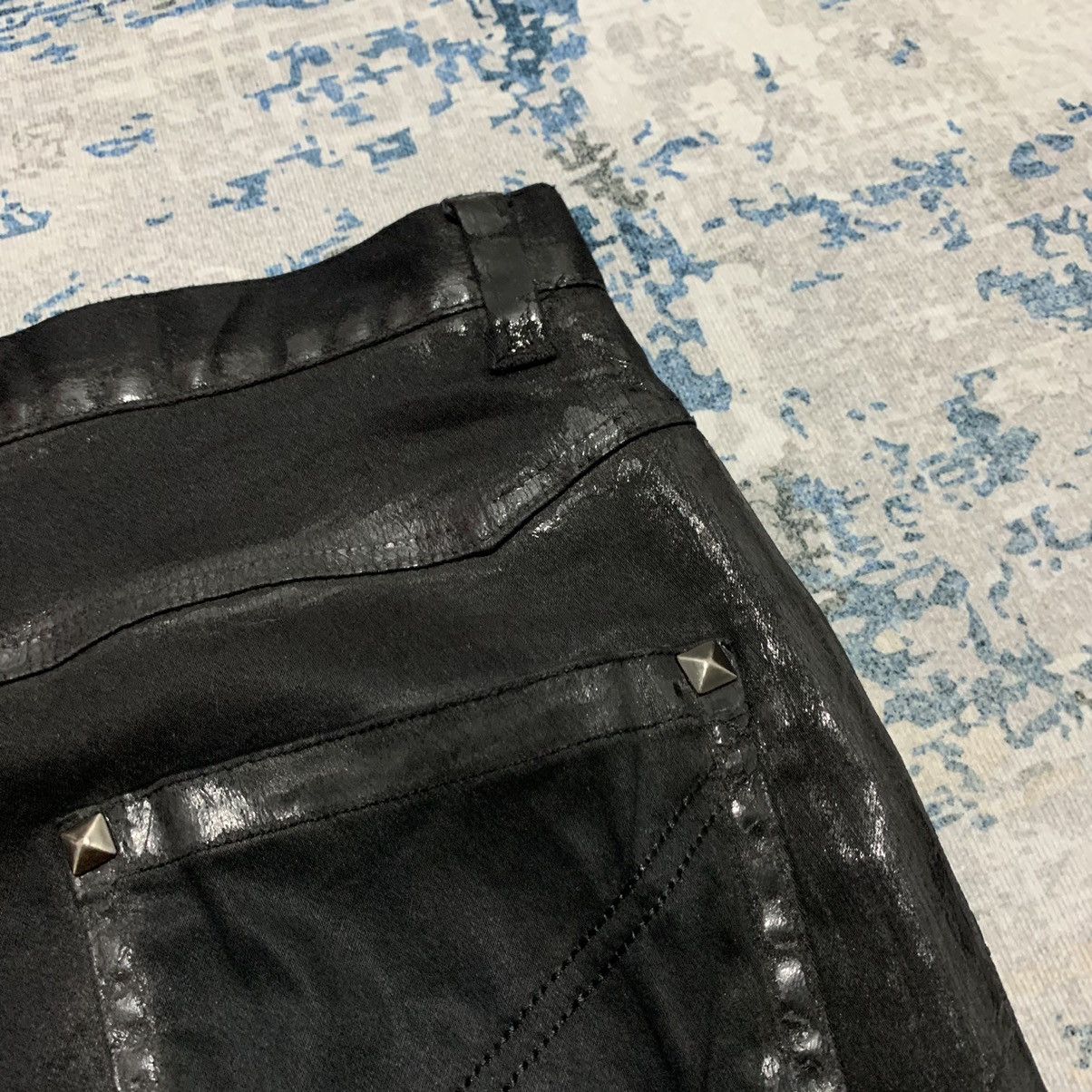 Japanese Brand × semanticdesign Semantic Design Japan wax flared black jeans Size US 31 - 12 Thumbnail
