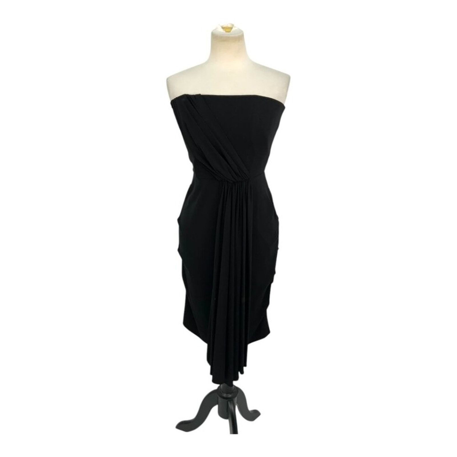 Nicole Miller Collection Black Knee Length Dress 8 $385 MRP
