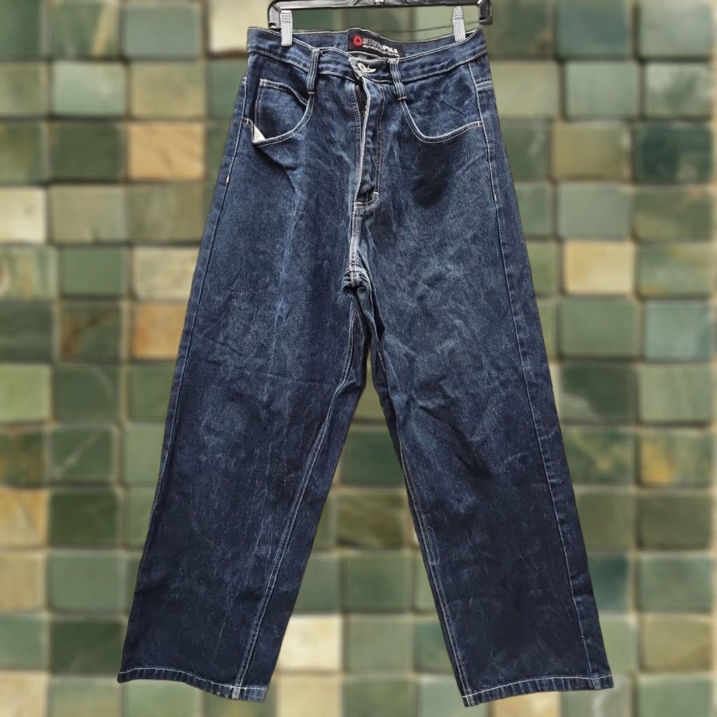 Southpole VINTAGE South Pole Jeans Men 34 Blue Wide-Leg Distressed 35x31 Y2K Baggy Authentic Collection Size US 34 / EU 50 - 1 Thumbnail