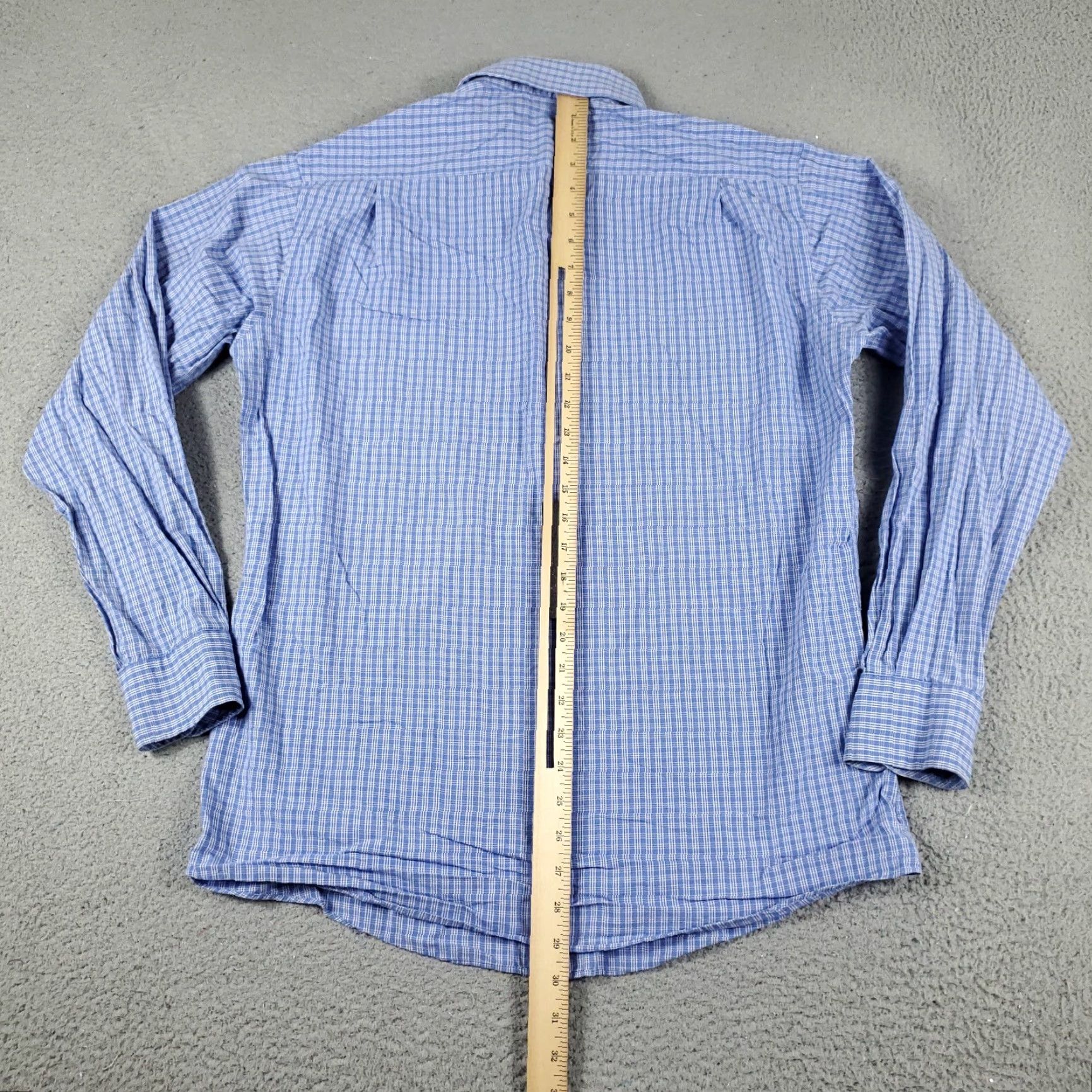 Tommy Hilfiger Tommy Hilfiger Shirt Adult M Blue Plaid Button-Up Long Sleeve Cotton Regular Fit Mens Size US M / EU 48-50 / 2 - 3 Thumbnail