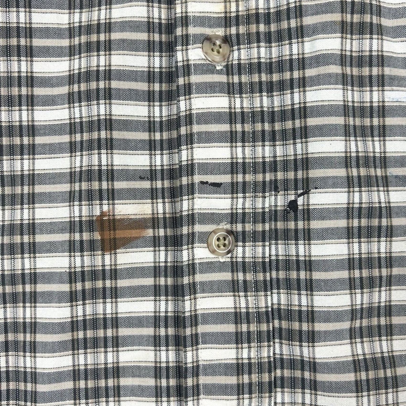 Carhartt Carhartt Mens Paint Stained Plaid Button Up Shirt 2XL Short Sleeve Workwear Tan Regular Size Thick Cotton Button-Down Collar Mens Size US XXL / EU 58 / 5 - 3 Thumbnail
