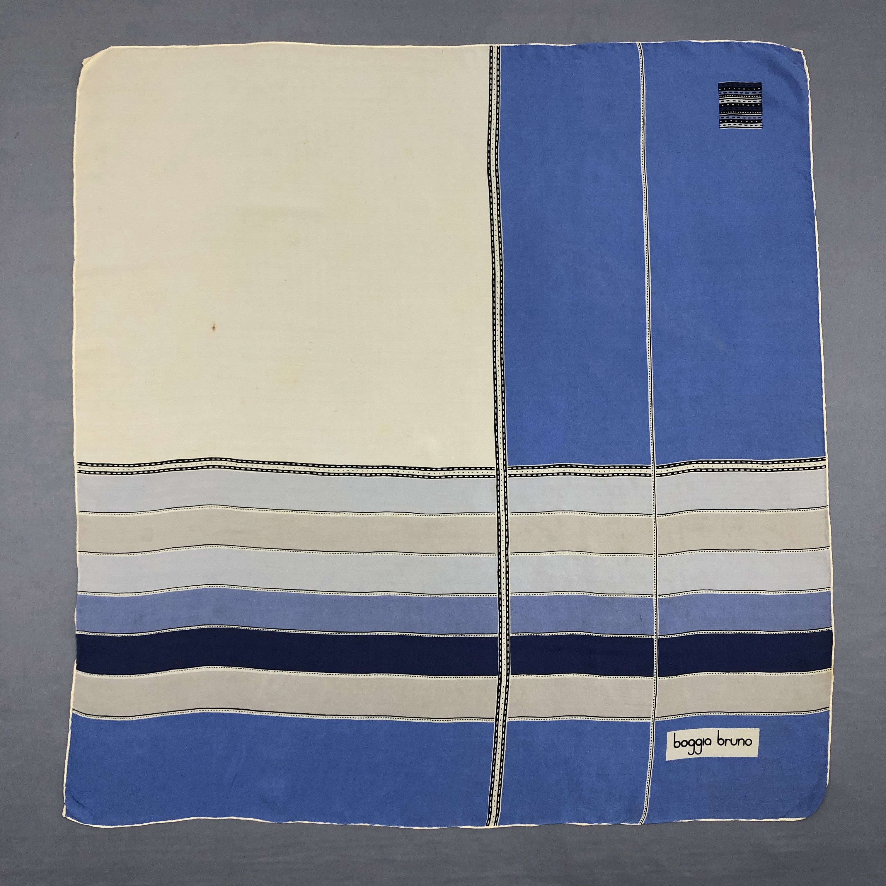 Japanese Brand Vintage Boggia Bruno SILK Scarf Twill Stole Wraps Scarves Size ONE SIZE - 1 Thumbnail