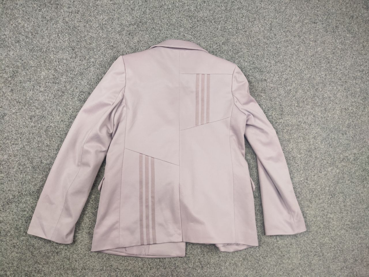 Adidas Danielle Cathari lavender asymmetric Blazer jacket