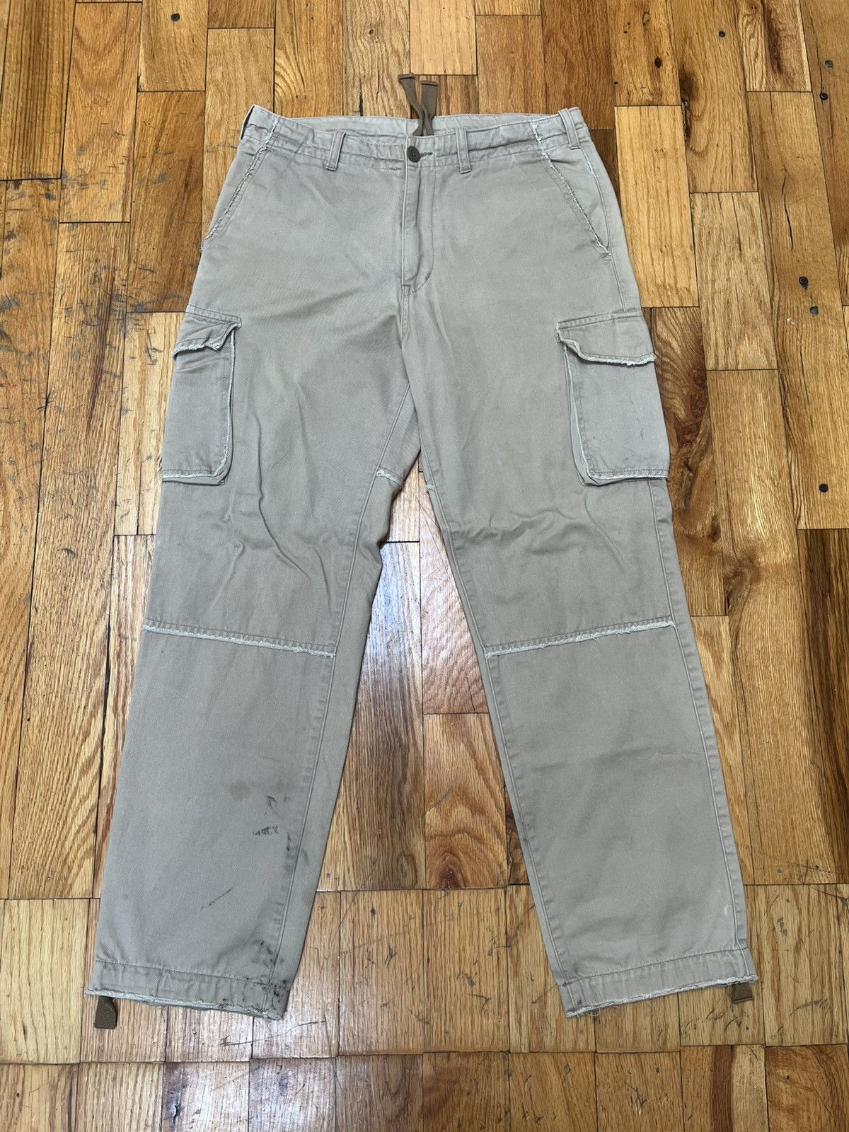GOODENOUGH GOODENOUGH Khaki Cargo Pants Size US 31 - 1 Thumbnail