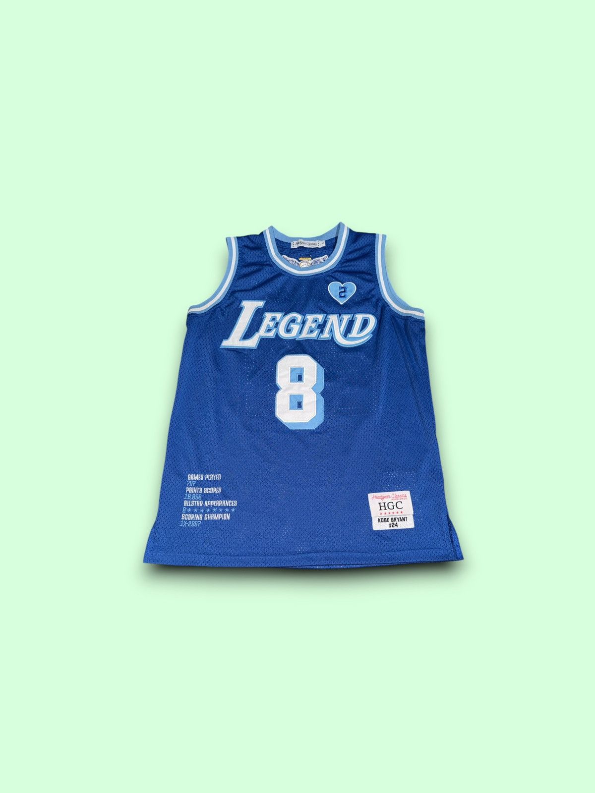 NBA Kobe Bryant Legend Dodger Blue #8 Headgear Classics Jersey Size US S / EU 44-46 / 1 - 1 Thumbnail