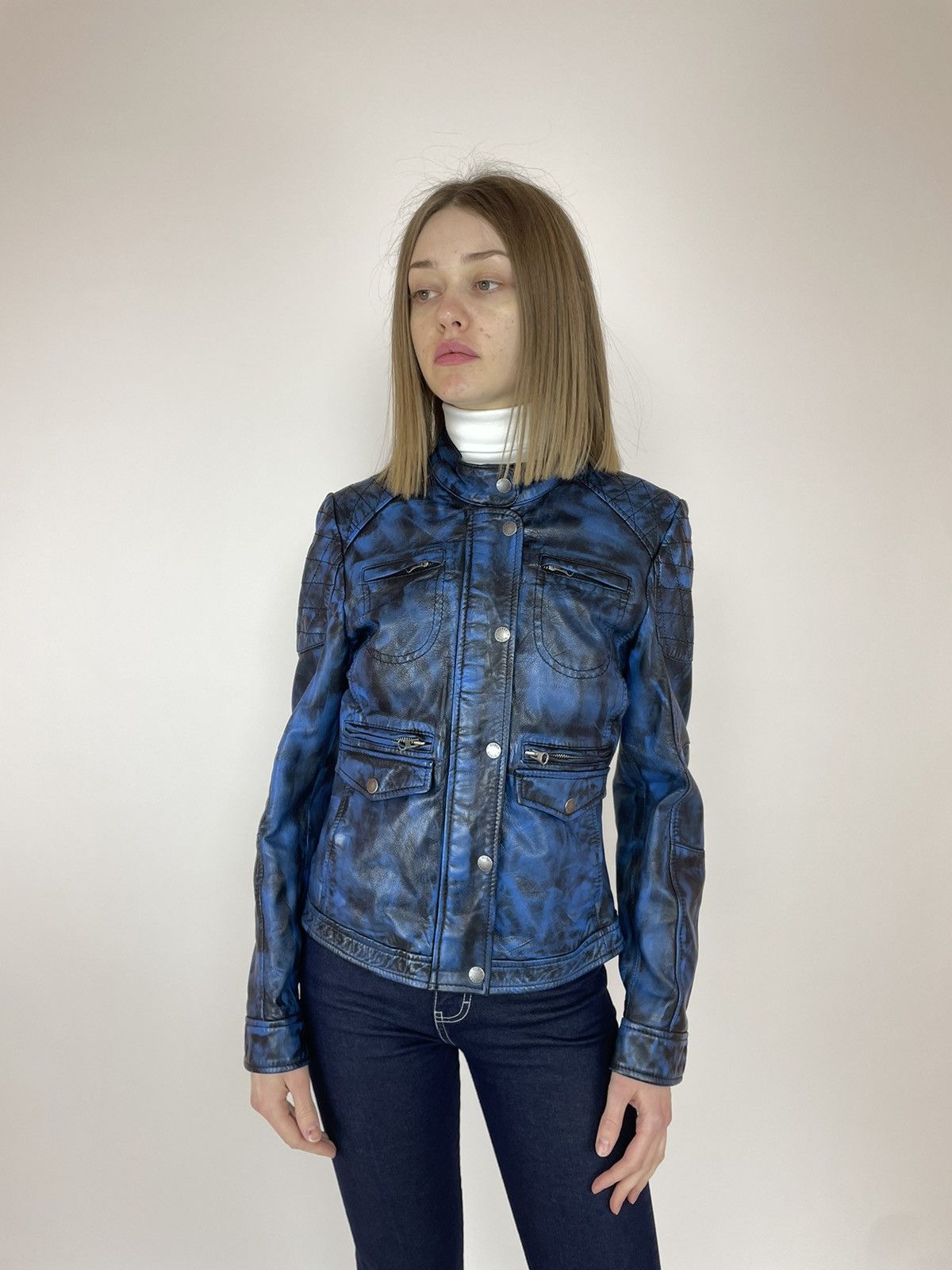 Gypsy Gipsy by MAURITIUS Womens Leather jacket size S Size S / US 4 / IT 40 - 1 Thumbnail