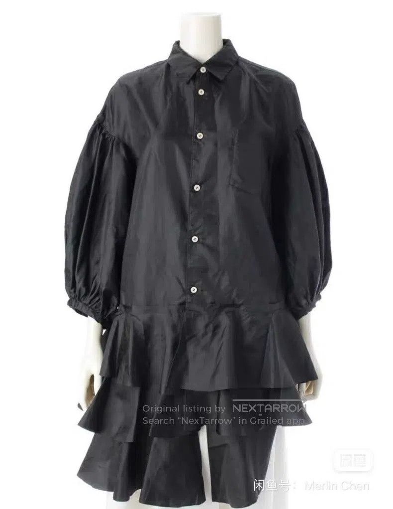 Comme des Garcons Comme Des Garcons Polyester glossy shirt dress Size S / US 4 / IT 40 - 1 Thumbnail