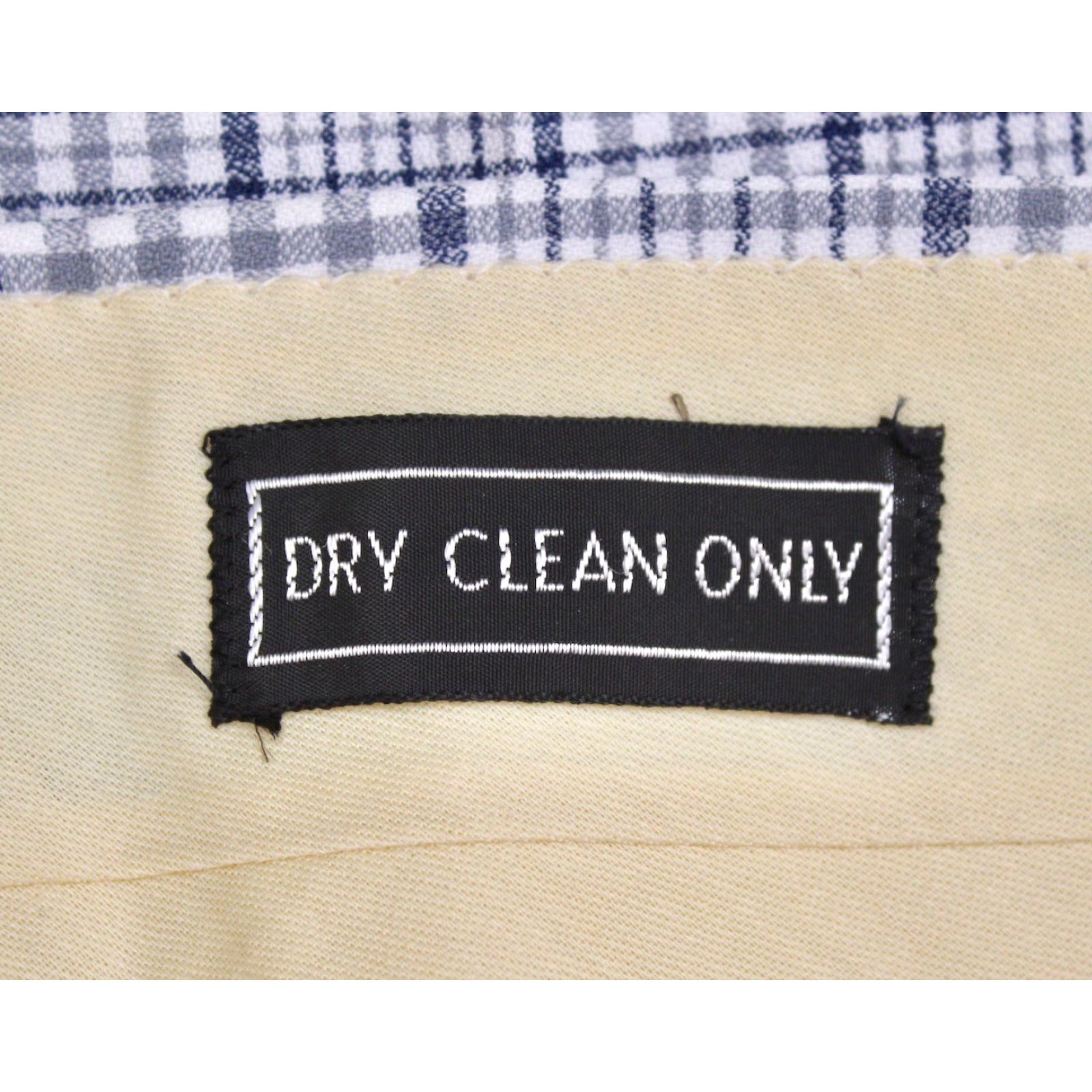 Vintage VINTAGE Men’s VTG NOS 1970s Grey Blue & White Plaid Pants 36x29 Polyester Disco Golf Mens Size US 36 / EU 52 - 5 Thumbnail
