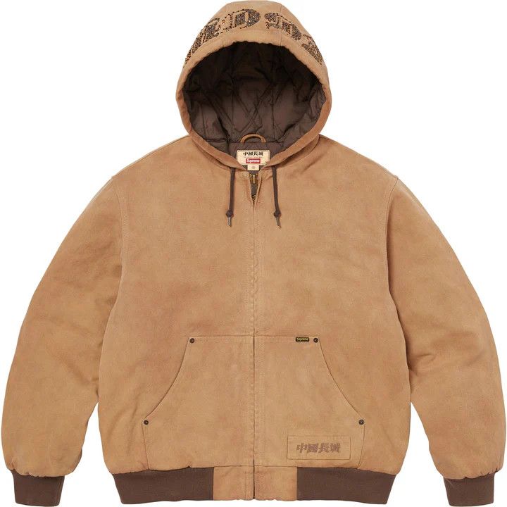 Supreme × The Great China Wall Supreme The Great China Wall Hooded Work Jacket in Tan Size US XXL / EU 58 / 5 - 2 Thumbnail