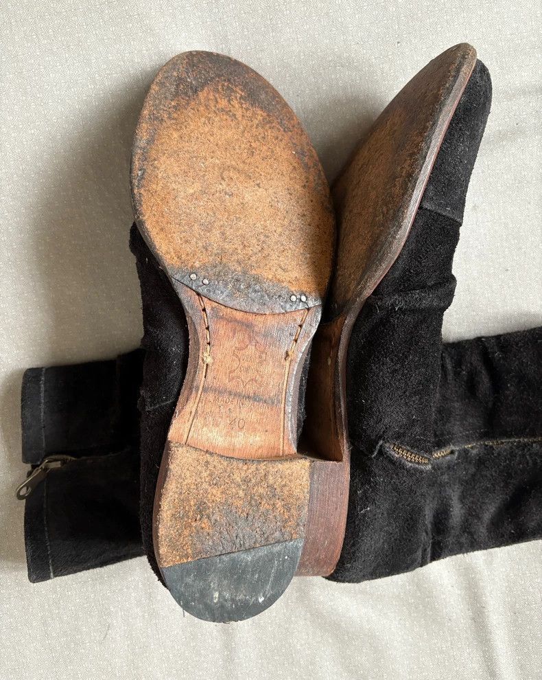 Yohji Yamamoto Vintage Alfredo Bannister Suede Ankle Boots-2506 Size US 8.5 / IT 38.5 - 6 Thumbnail