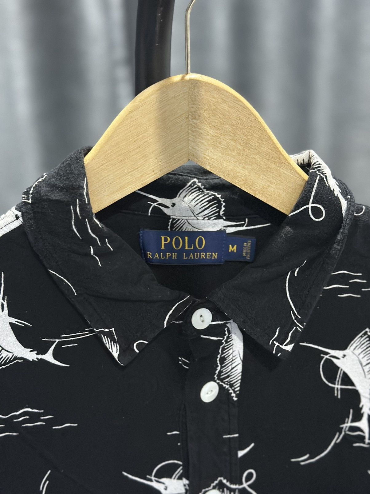 Polo Ralph Lauren Polo Ralph Lauren Vintage Sailfish-Print Polo Shirt Size US M / EU 48-50 / 2 - 3 Thumbnail