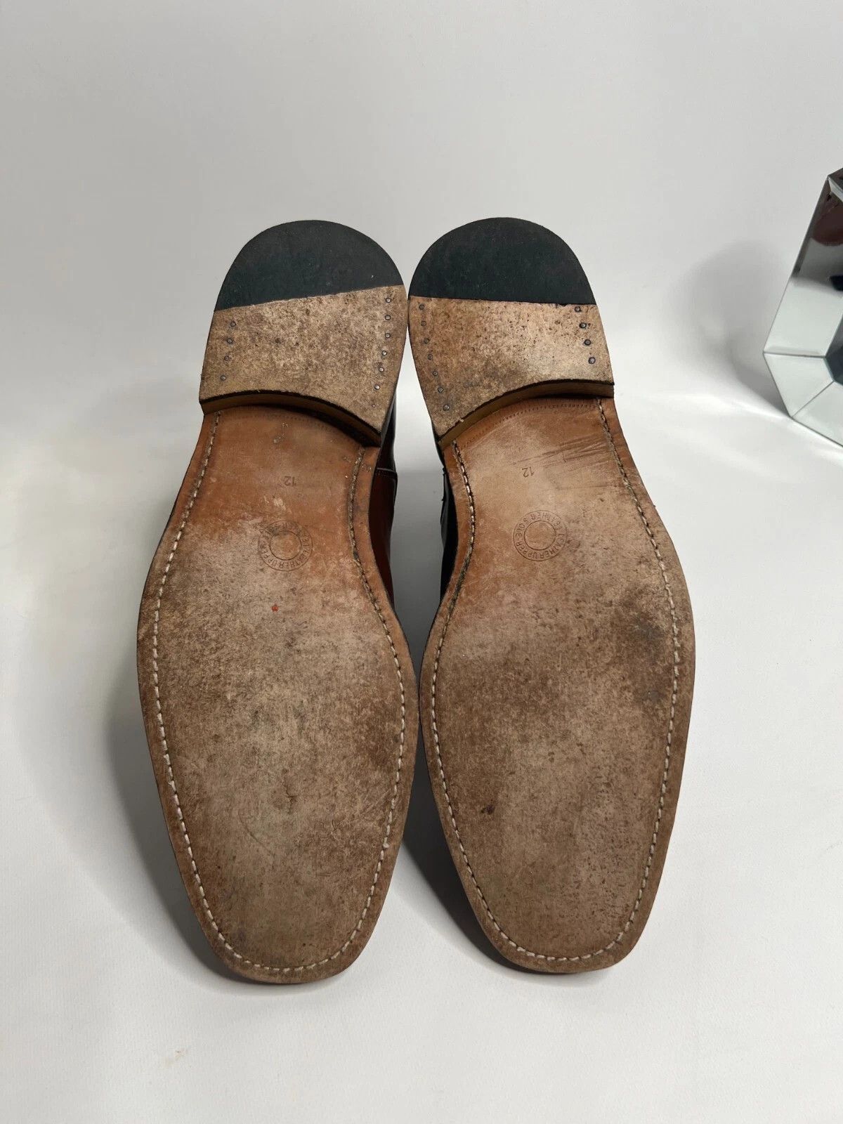 Other THE HOUSE OF BRUAR British Men's Brown Leather Chealse Boots Size US 12.5 / EU 45-46 - 11 Thumbnail
