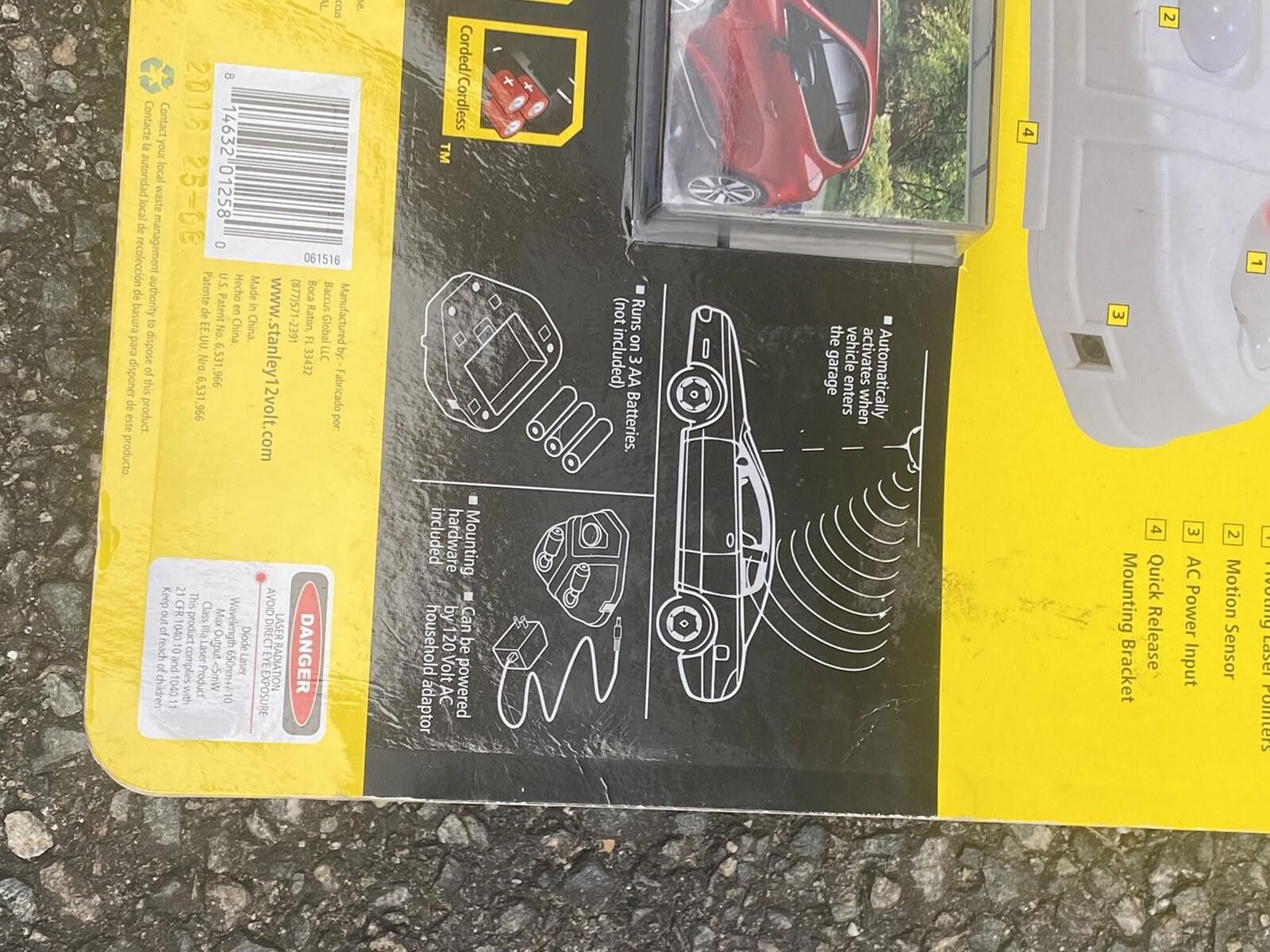 Stanley Blacker NEW Stanley Accupark Garage Parking 2 Car Laser Parking Size ONE SIZE - 8 Thumbnail