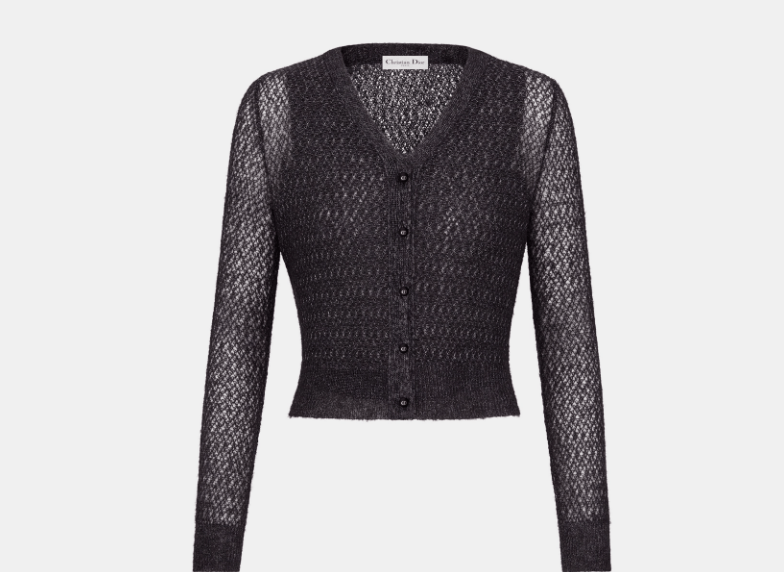 Dior o1w1db10925 444W01 Twinset Sweater in Black Size S / US 4 / IT 40 - 6 Thumbnail