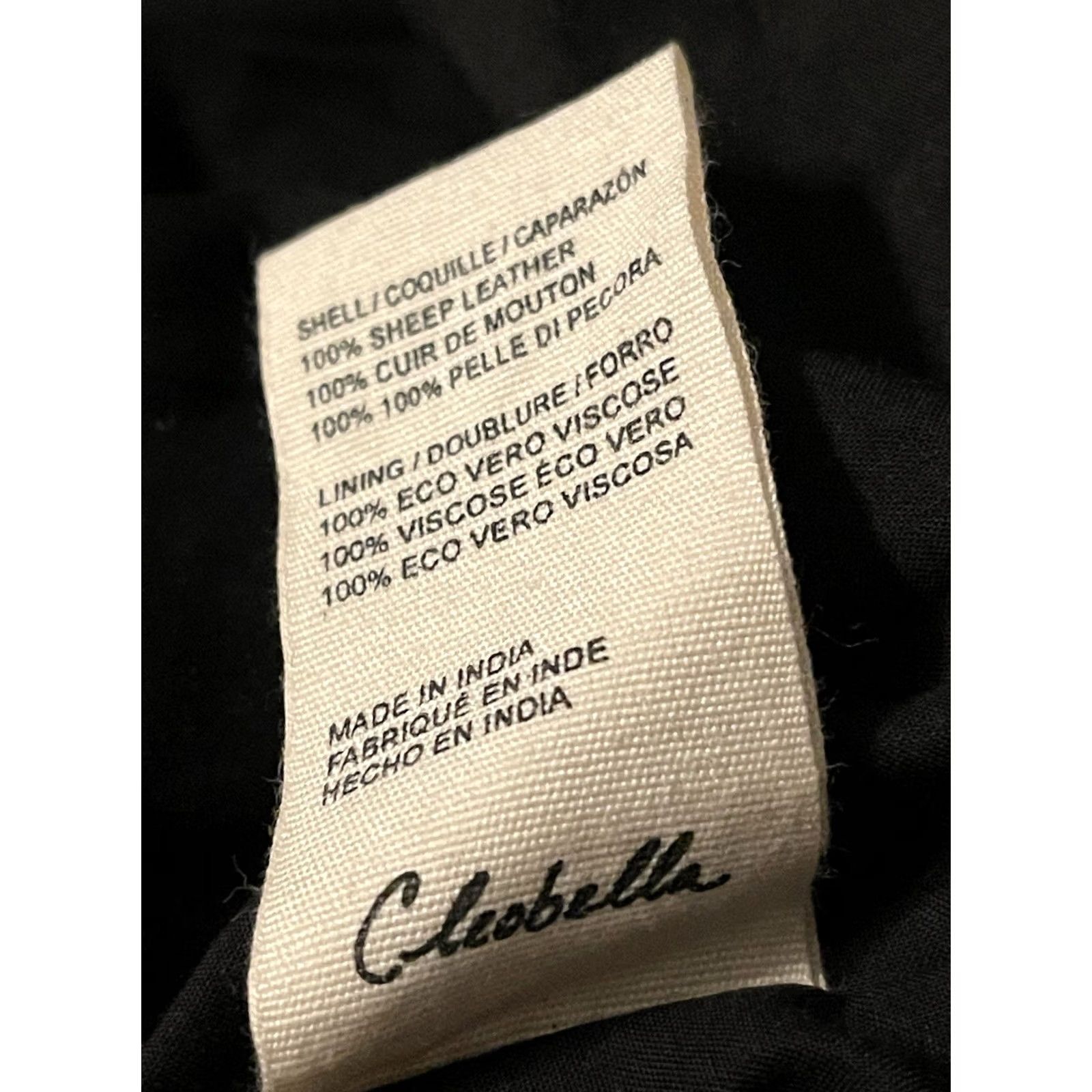 Cleobella VINTAGE Cleobella Maeve Sheep Leather Moto Biker Jacket Black Women's XL Black Leather Jacket Motorcycle Womens XL Size XL / US 12-14 / IT 48-50 - 5 Thumbnail