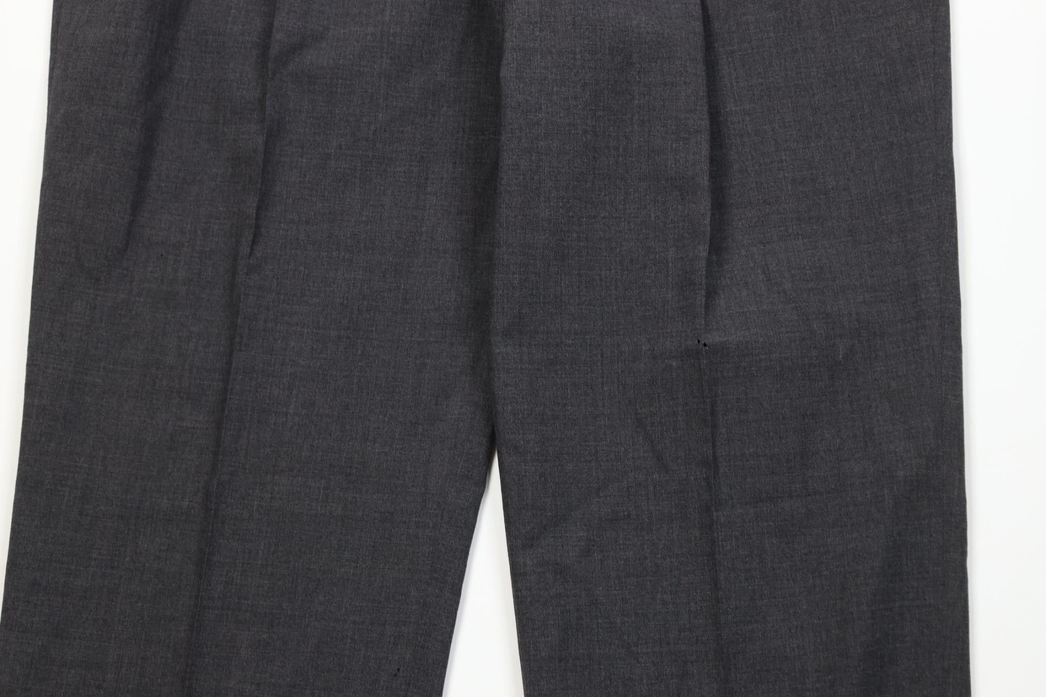 Vintage Vintage 90s Streetwear Wool Knit Wide Leg Chino Pants Gray Size US 38 / EU 54 - 3 Thumbnail