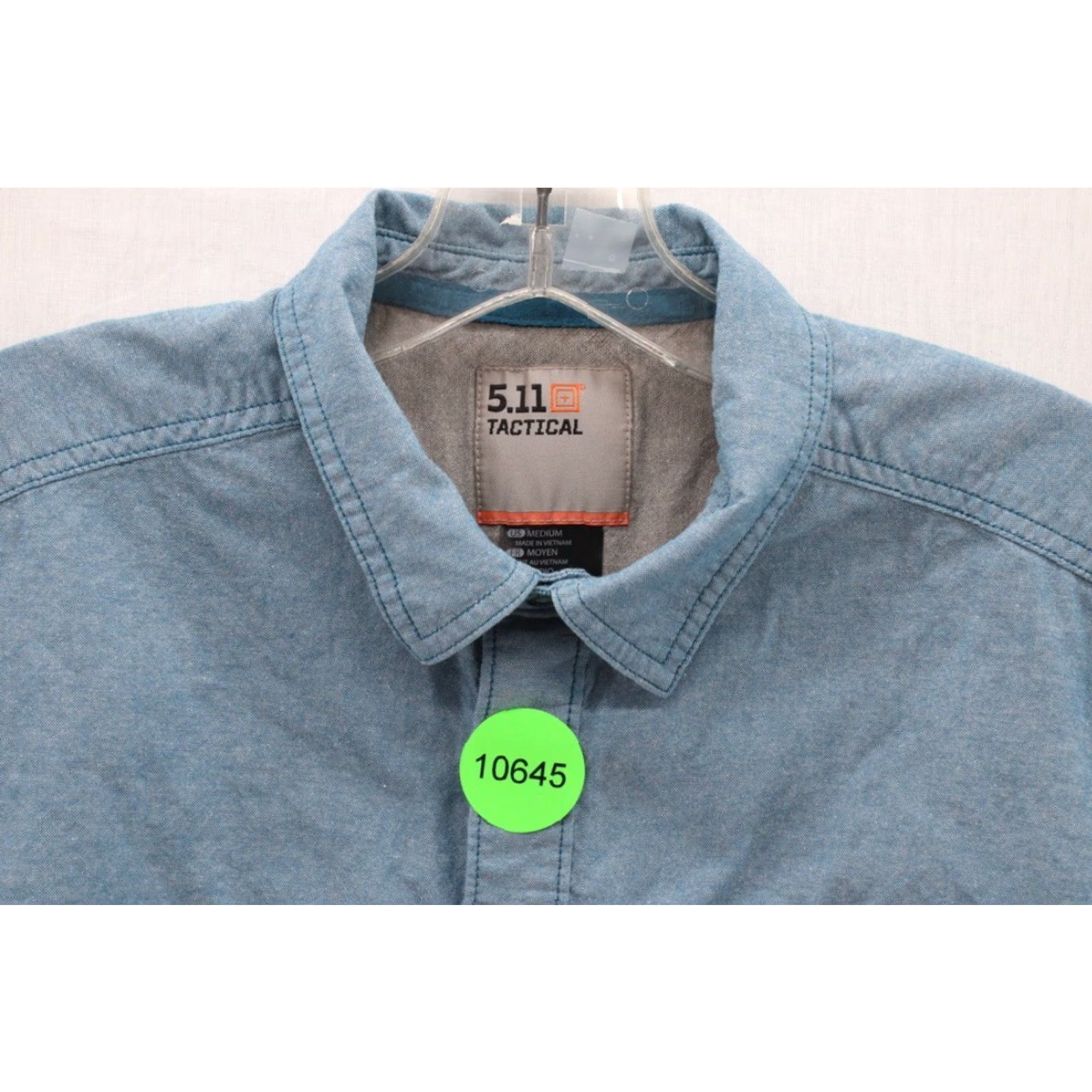 Vintage 5.11 Tactical Ares Shirt Men’s Medium Blue Cotton Snaps Short Sleeve Outdoors Size US M / EU 48-50 / 2 - 7 Thumbnail