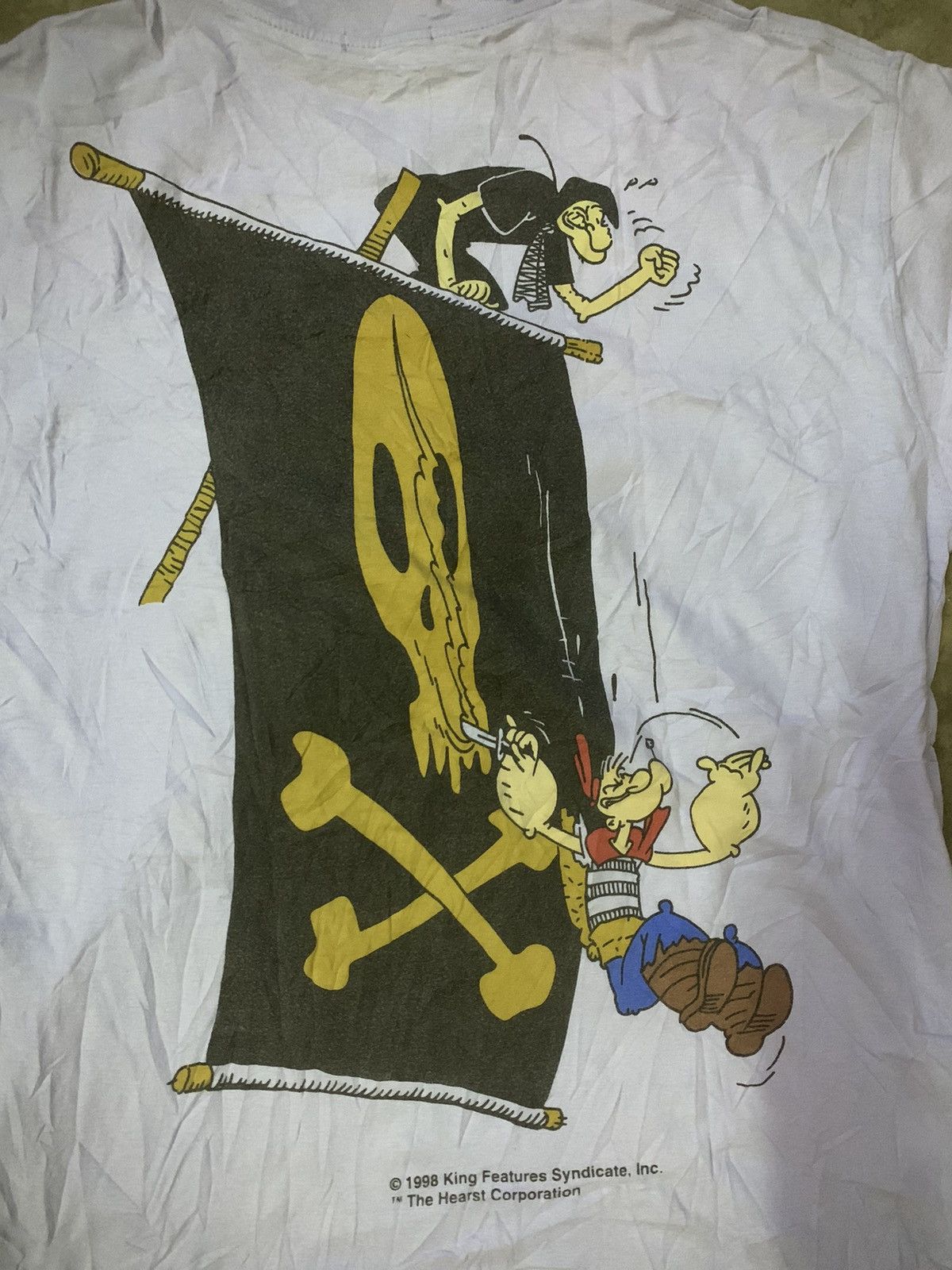 Cartoon Network × Vintage Vintage 1998 Popeye Nice Printed Tee Size US L / EU 52-54 / 3 - 6 Thumbnail