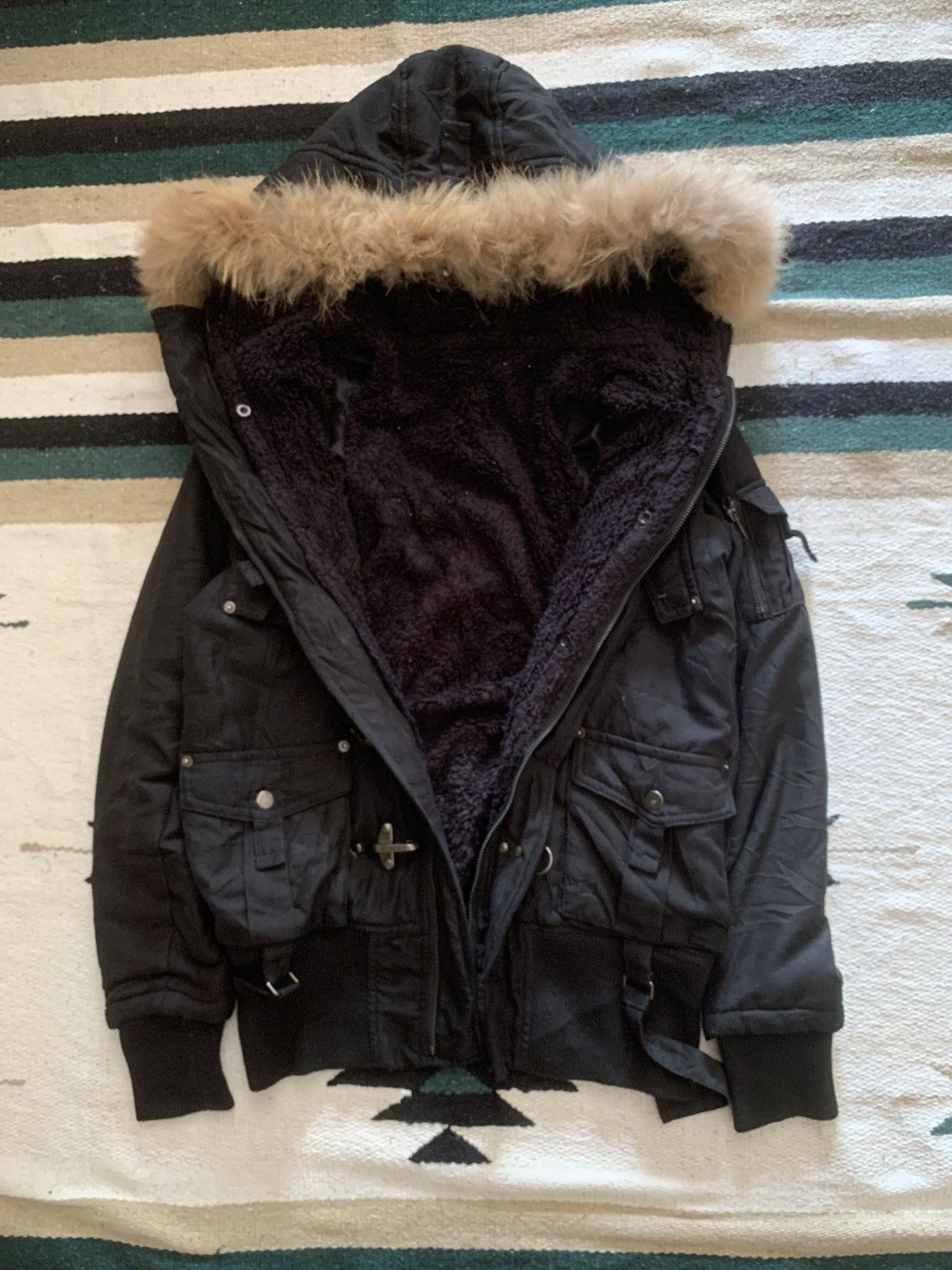 If Six Was Nine Japanese CRWX Fireman Fur Jacket Size US M / EU 48-50 / 2 - 4 Thumbnail