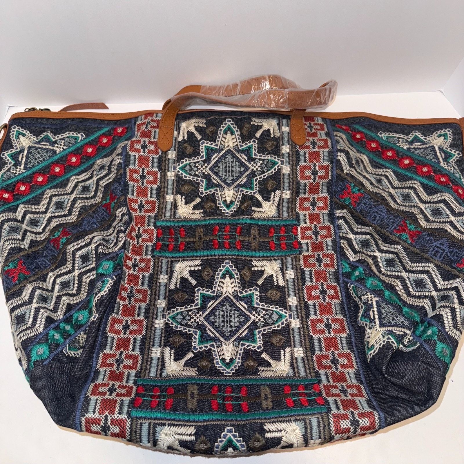 Johnny Was JOHNNY WAS Austin Embroidered Overnight Tote Weekender Bag Size ONE SIZE - 5 Thumbnail