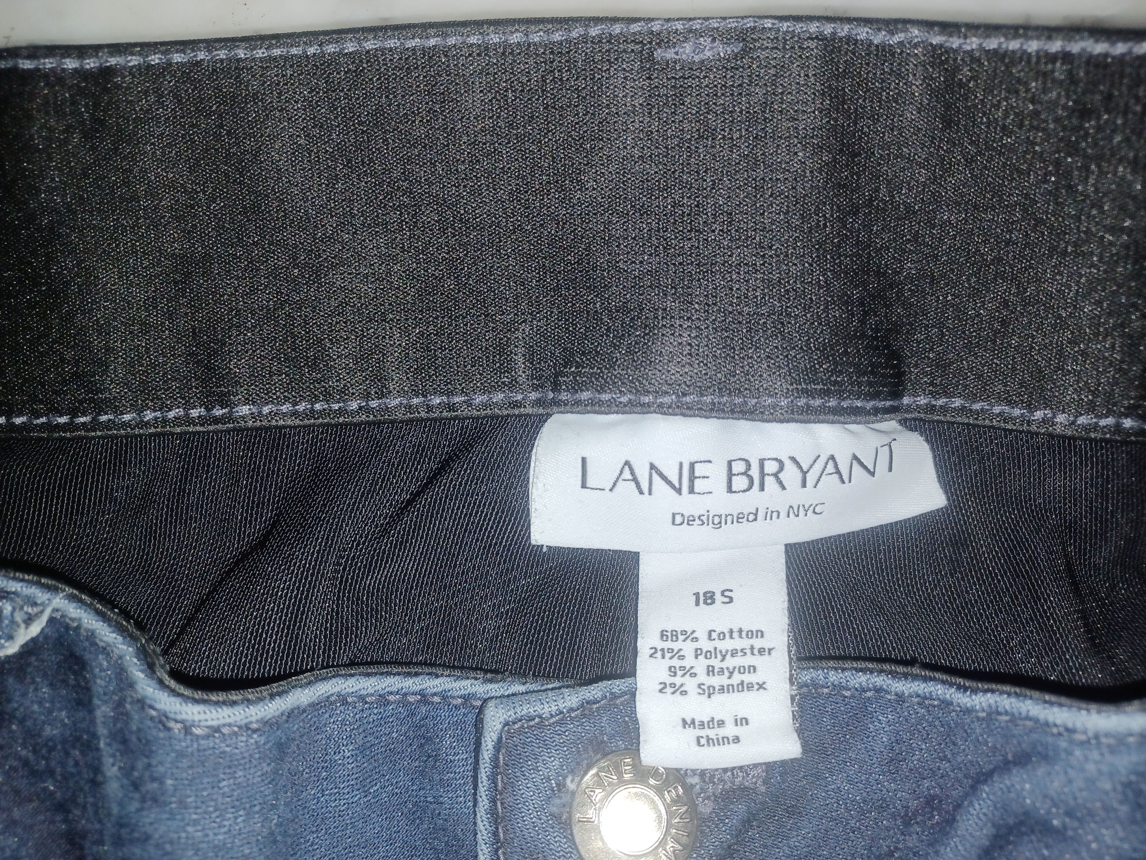 Other Lane Bryant Women's Blue Jeans 18S Size 40" / US 18 - 4 Thumbnail