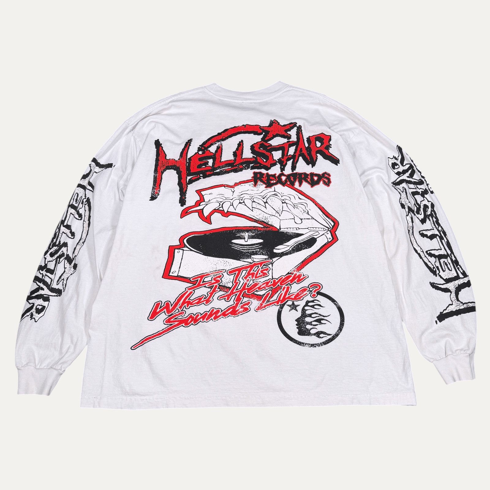 HELLSTAR Hellstar Records Graphic Longsleeve T-Shirt Size US XXL / EU 58 / 5 - 2 Thumbnail