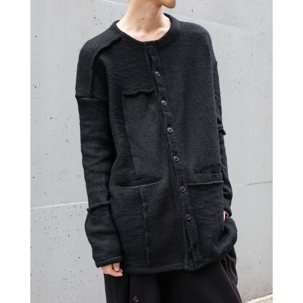 Archivio J.M. Ribot Klasica Sabron Patch Worked Loose Cardigan Wool Japan Size US M / EU 48-50 / 2 - 8 Thumbnail