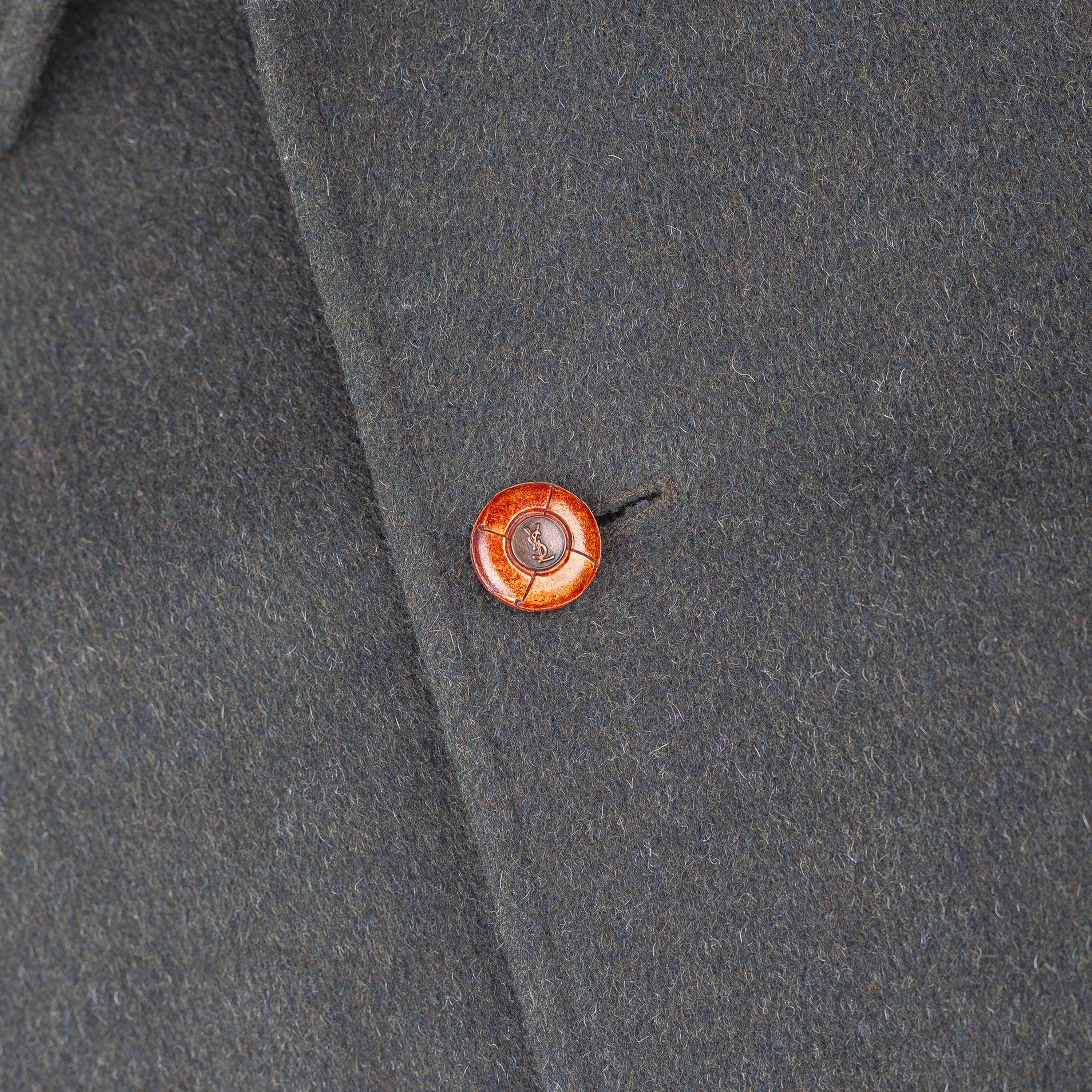 Yves Saint Laurent Yves Saint Laurent Sport Original Tiroler Loden Wool Coat Size US XL / EU 56 / 4 - 9 Thumbnail