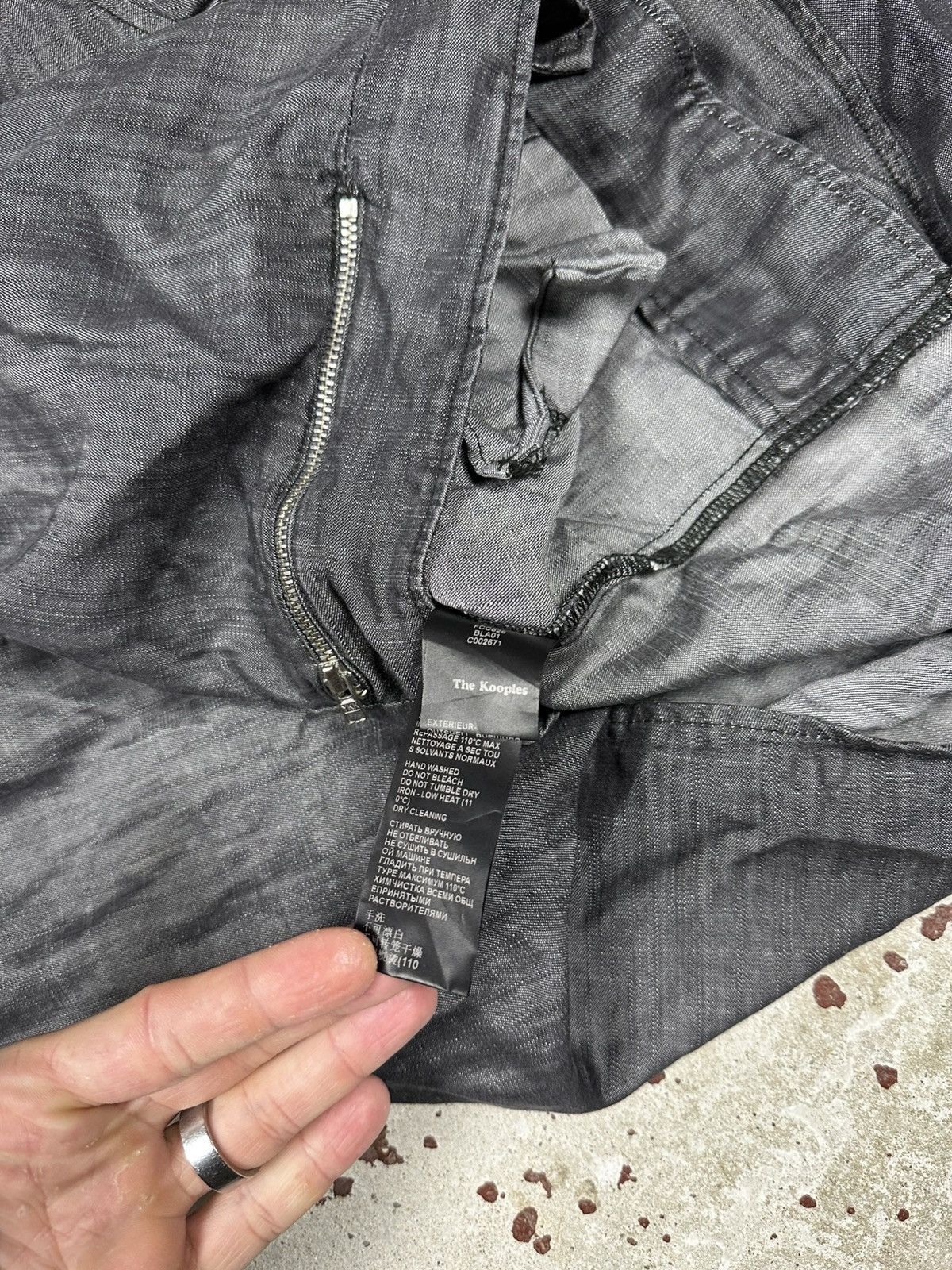 The Kooples The Kooples Biker Asymmetrical Lyocell Moto Jacket Size US M / EU 48-50 / 2 - 9 Thumbnail