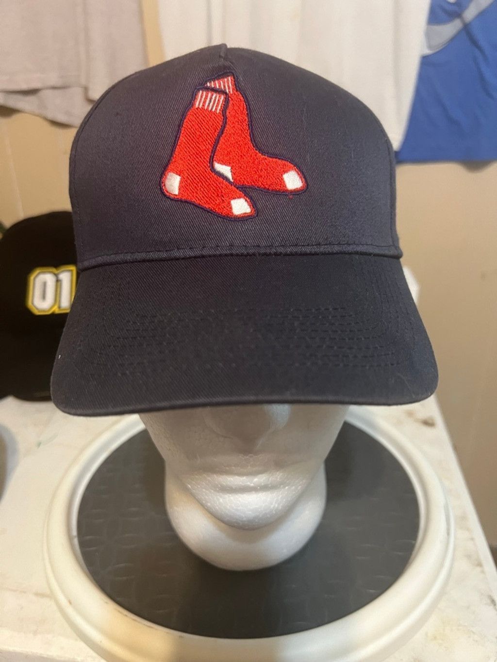 Other Men's Unbranded Navy Red Sox Logo Baseball Cap One Size Size ONE SIZE - 1 Thumbnail