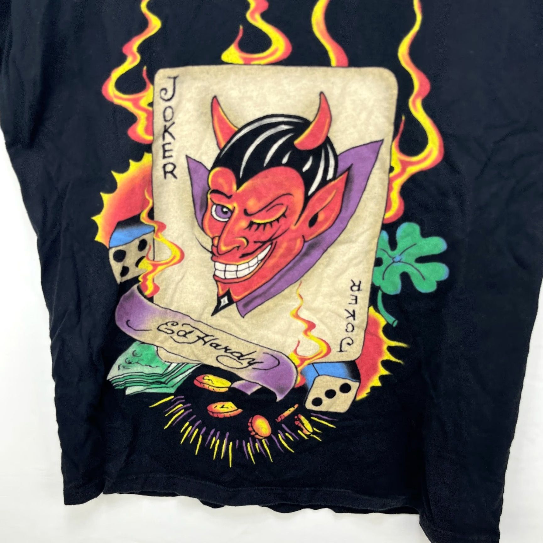 Ed Hardy VINTAGE Ed Hardy Dracula Joker T Shirt M Black Mens T-Shirt Size US M / EU 48-50 / 2 - 3 Thumbnail